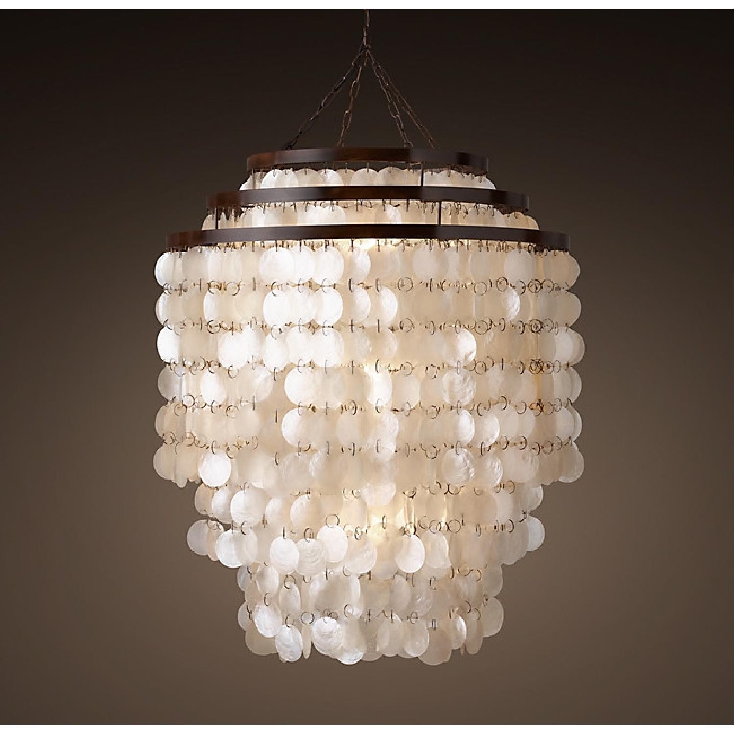 Restoration Hardware Capiz Chandelier - image-5
