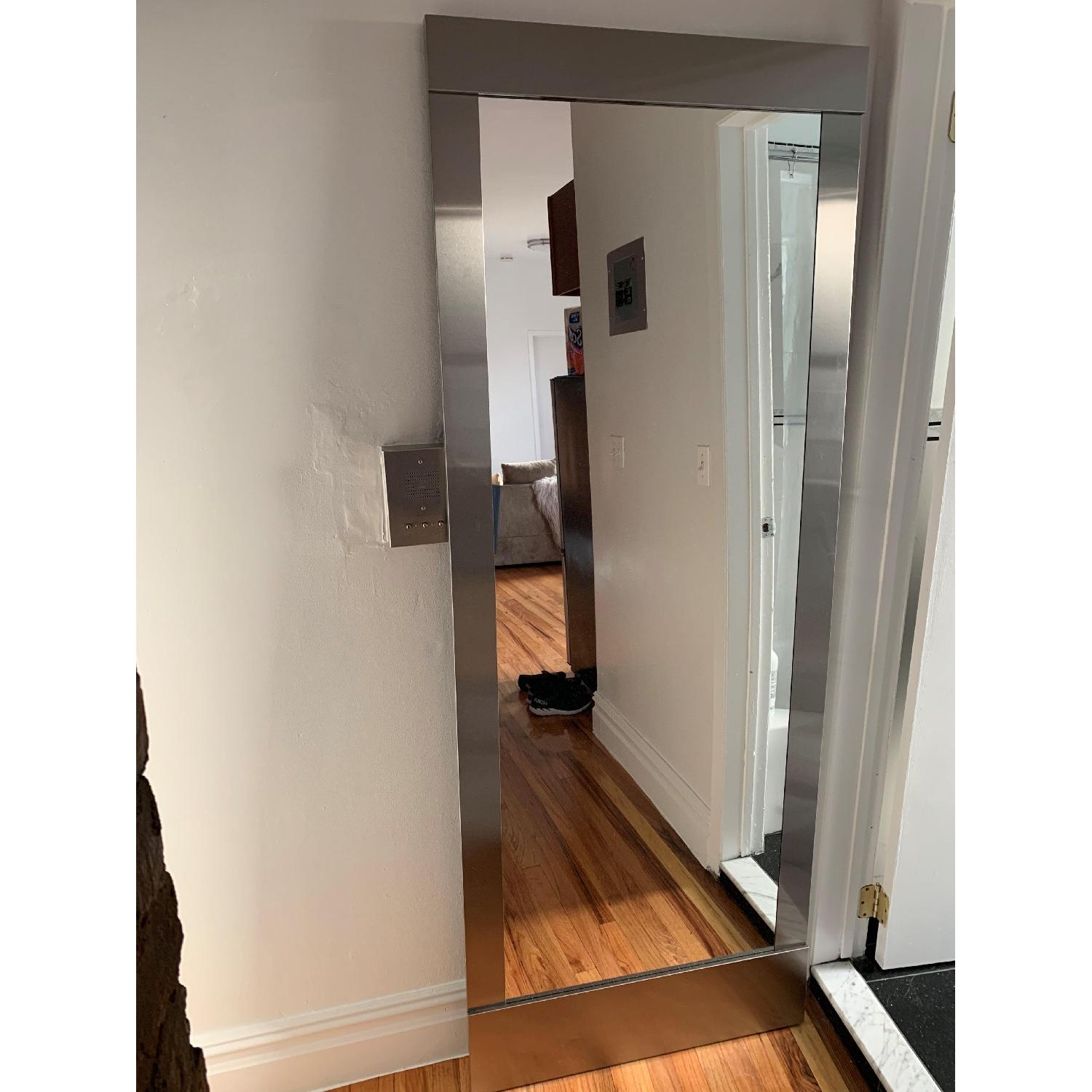 West Elm Colby Nickel Floor Mirror - image-2