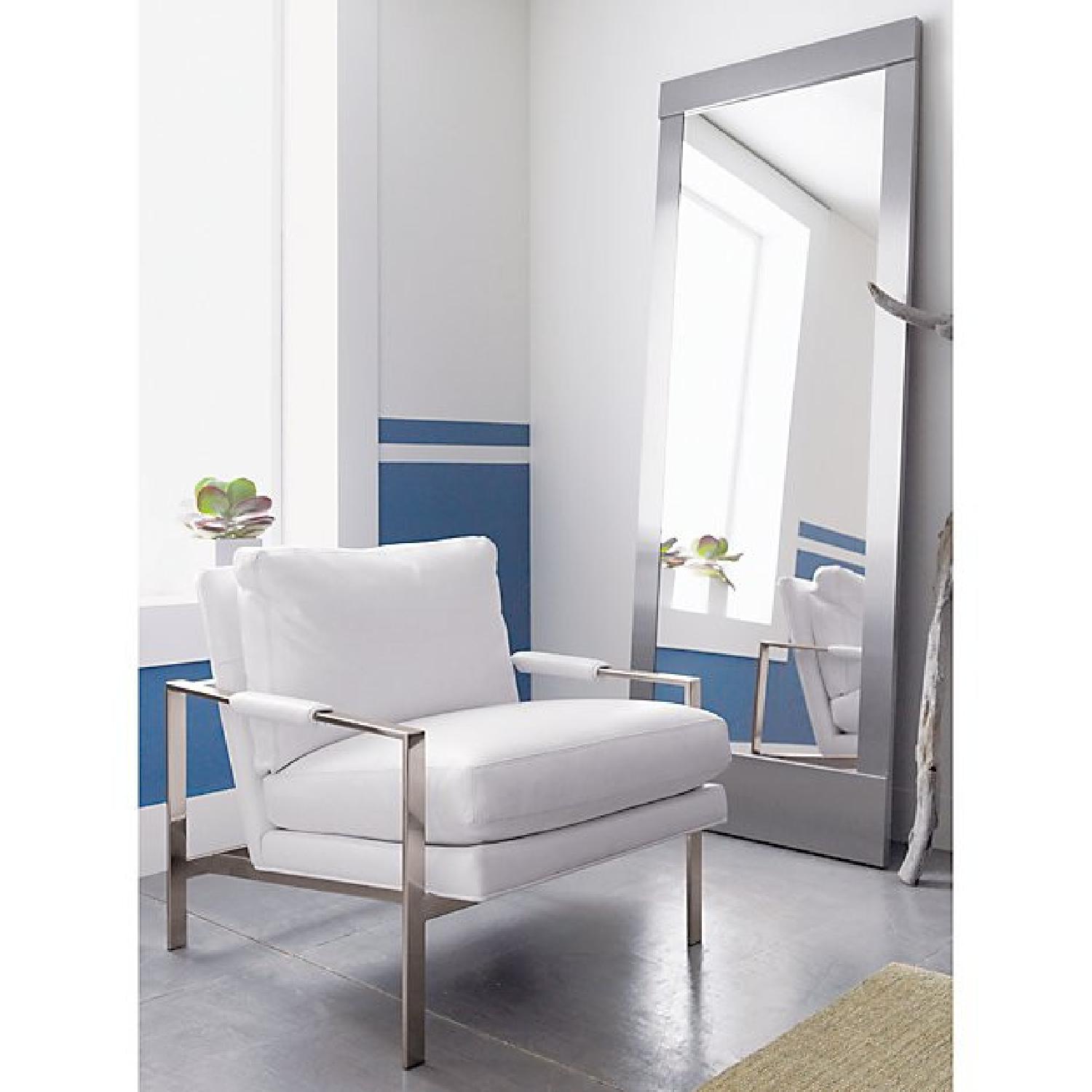 West Elm Colby Nickel Floor Mirror - image-3