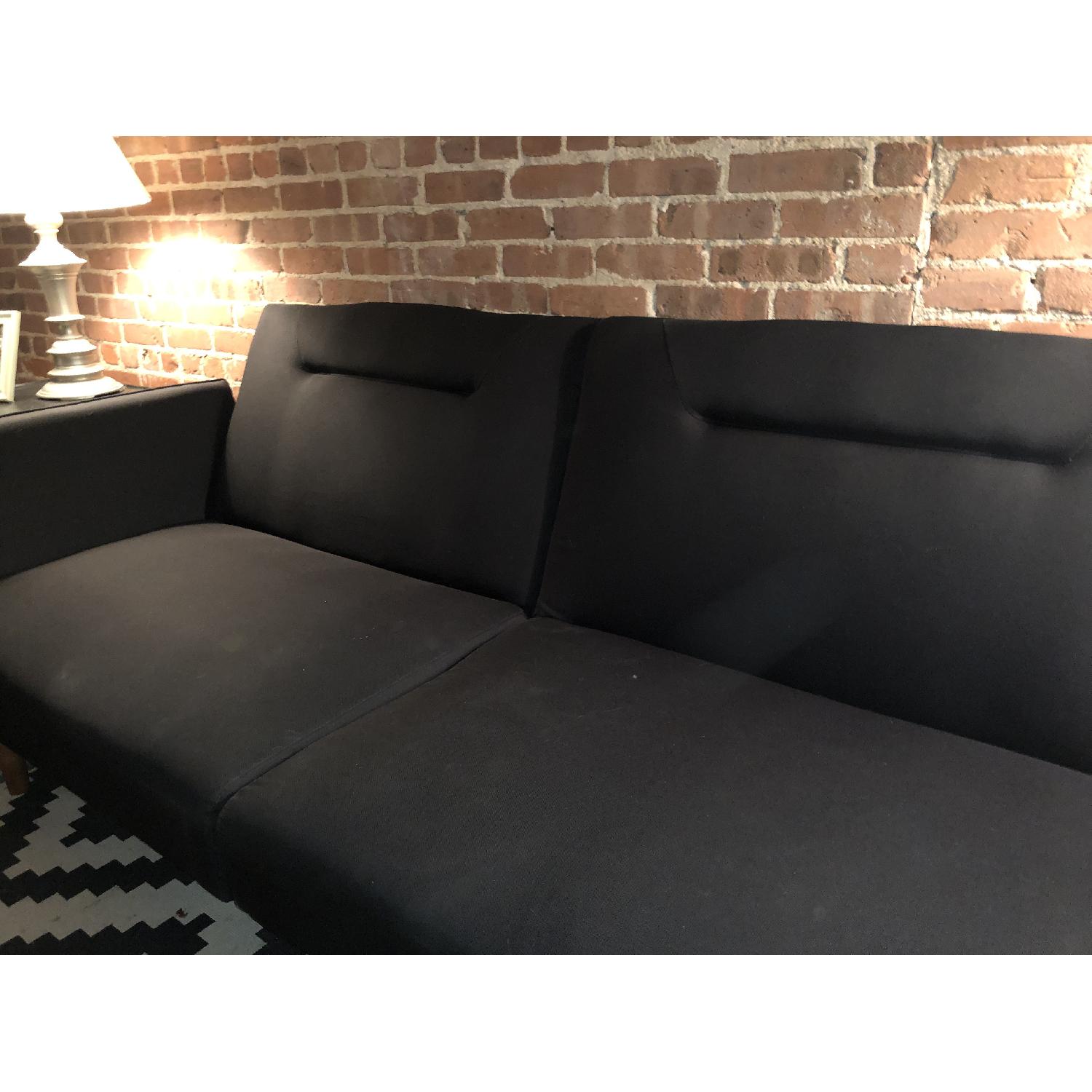 Black Suede Futon - image-4
