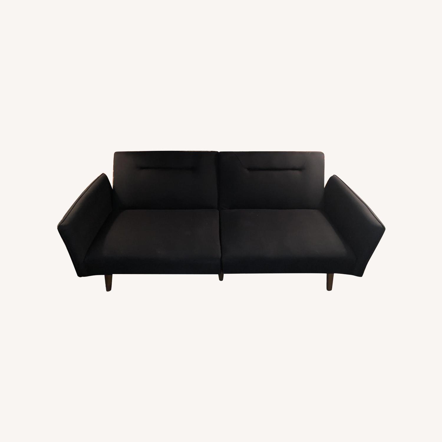 Black Suede Futon - image-5