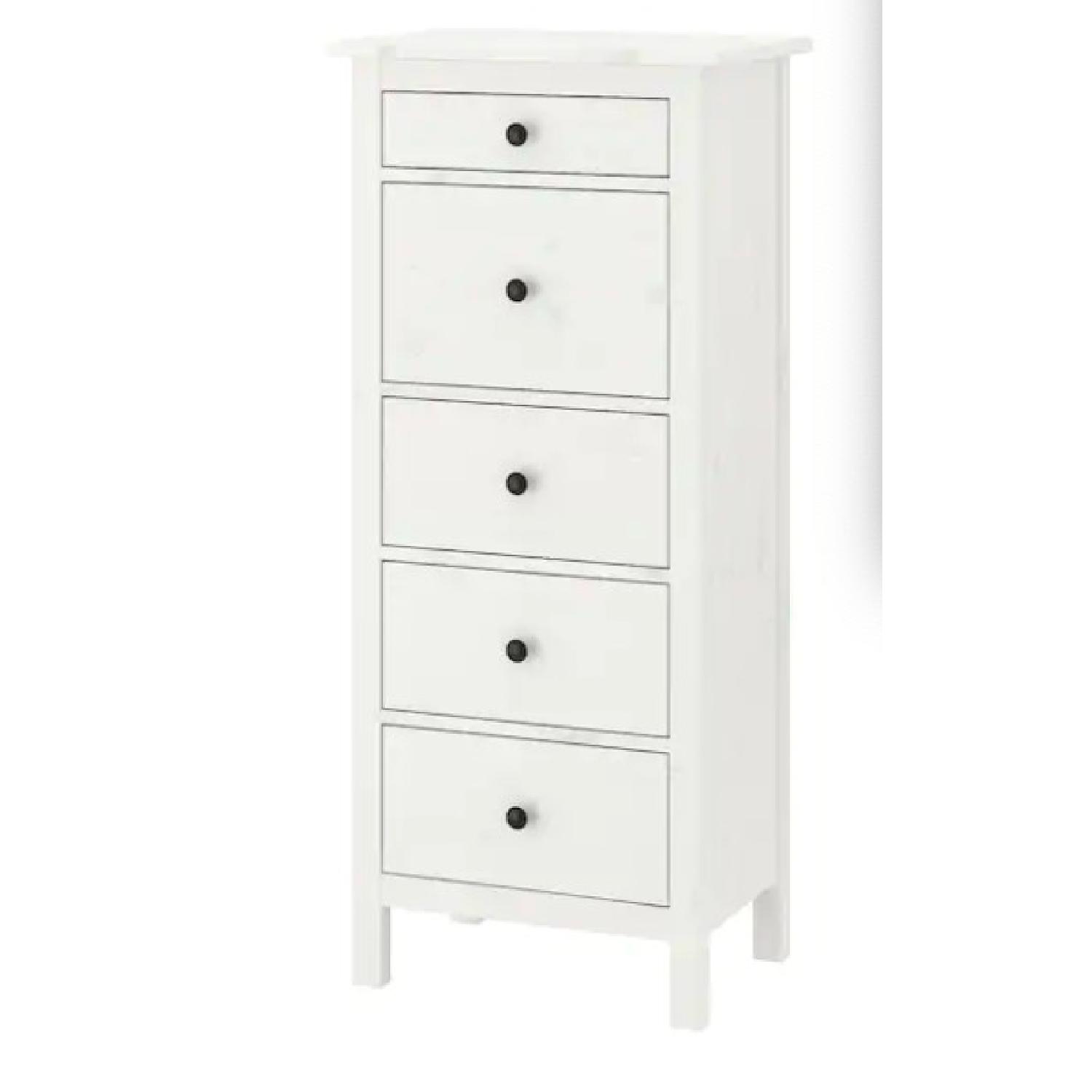 Ikea Hemnes Tall White Dresser - image-1