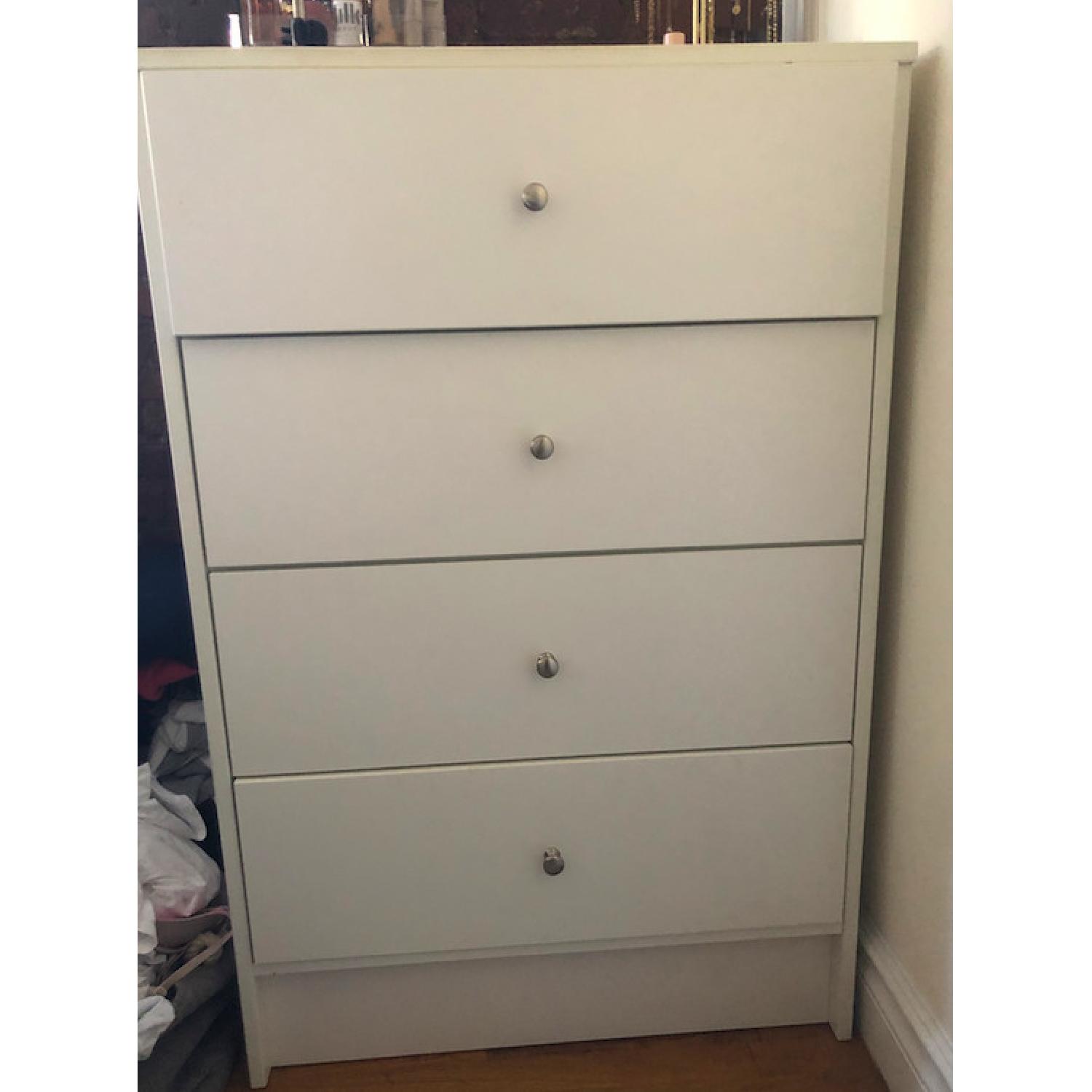 Ikea White 4 Drawer Dresser Aptdeco