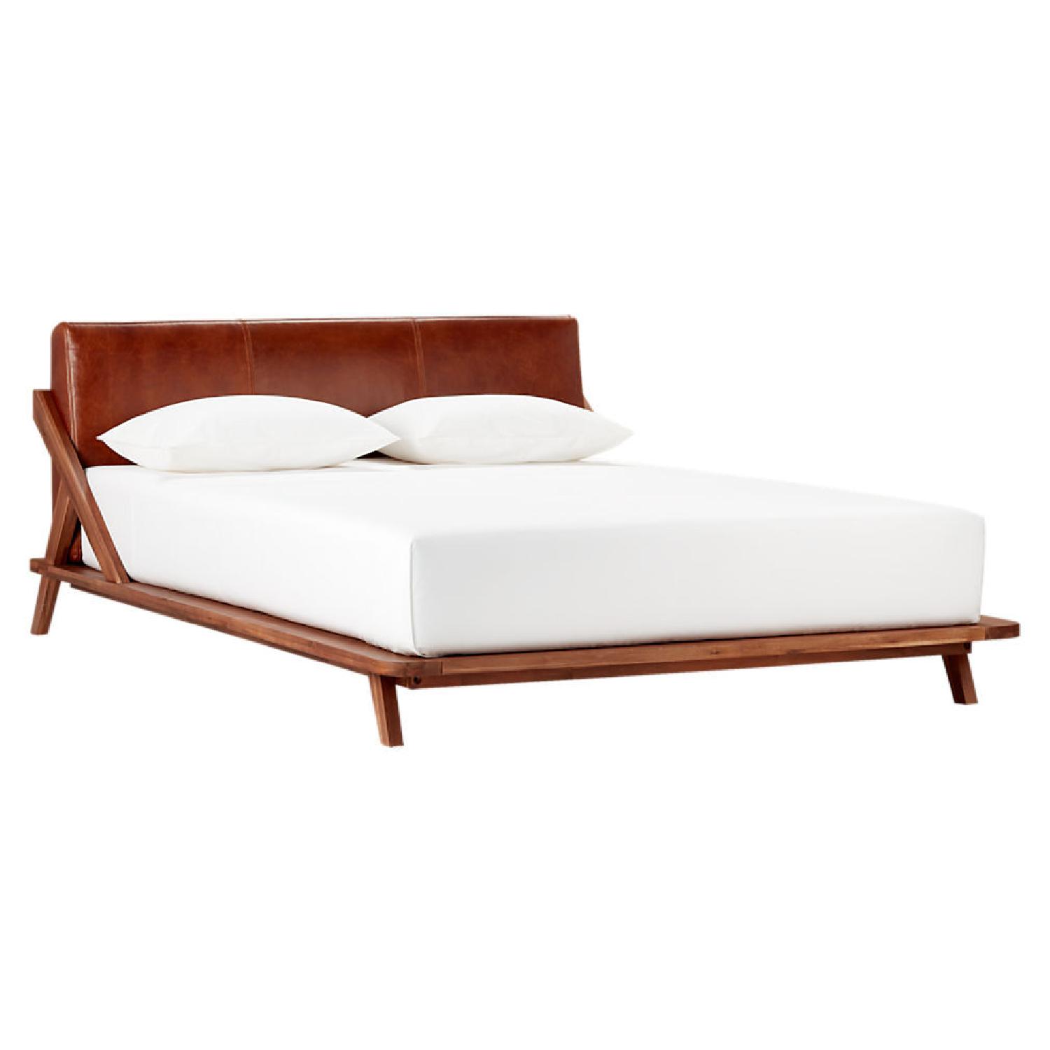 CB2 Drommen Acacia Queen Bed AptDeco