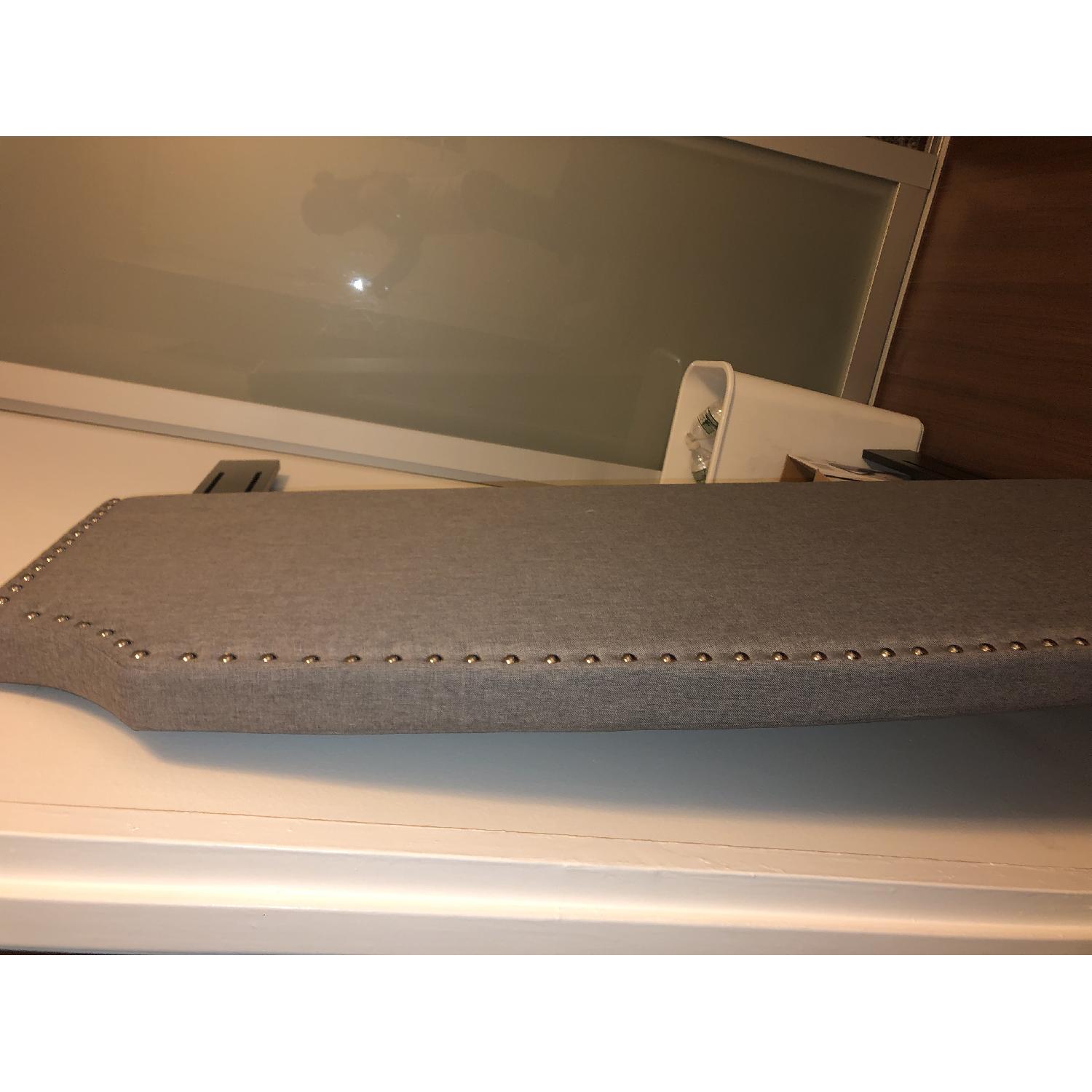 Charlton Home Grey Upholstered Headboard - image-3