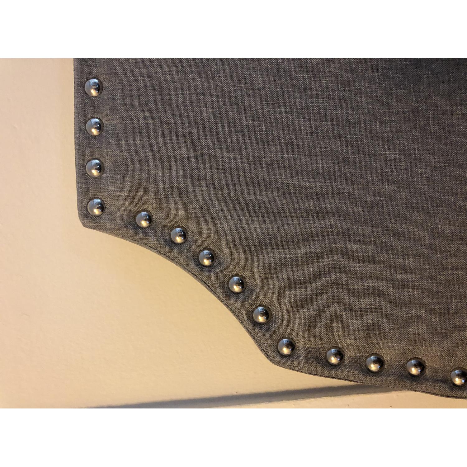 Charlton Home Grey Upholstered Headboard - image-4