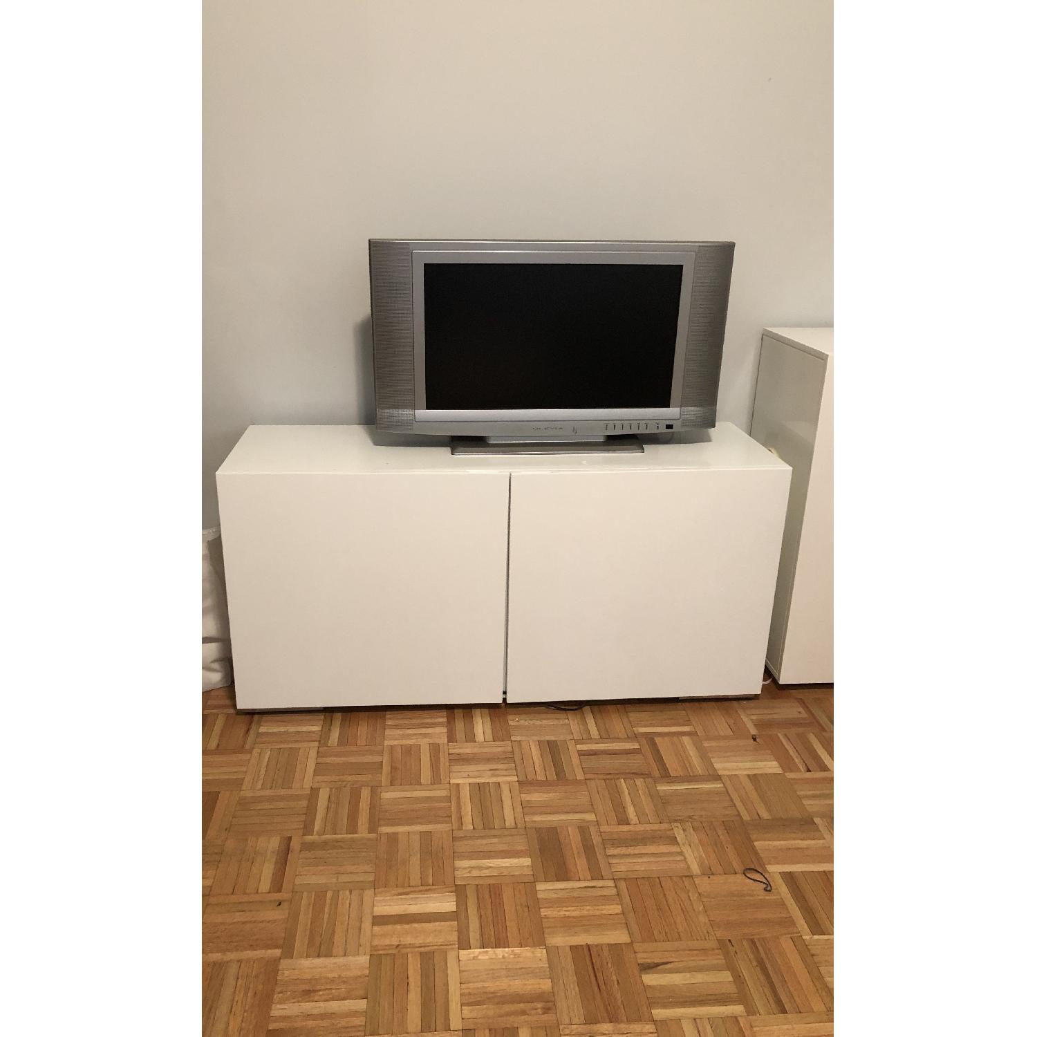 CB2 Fuel Credenza in White - image-1