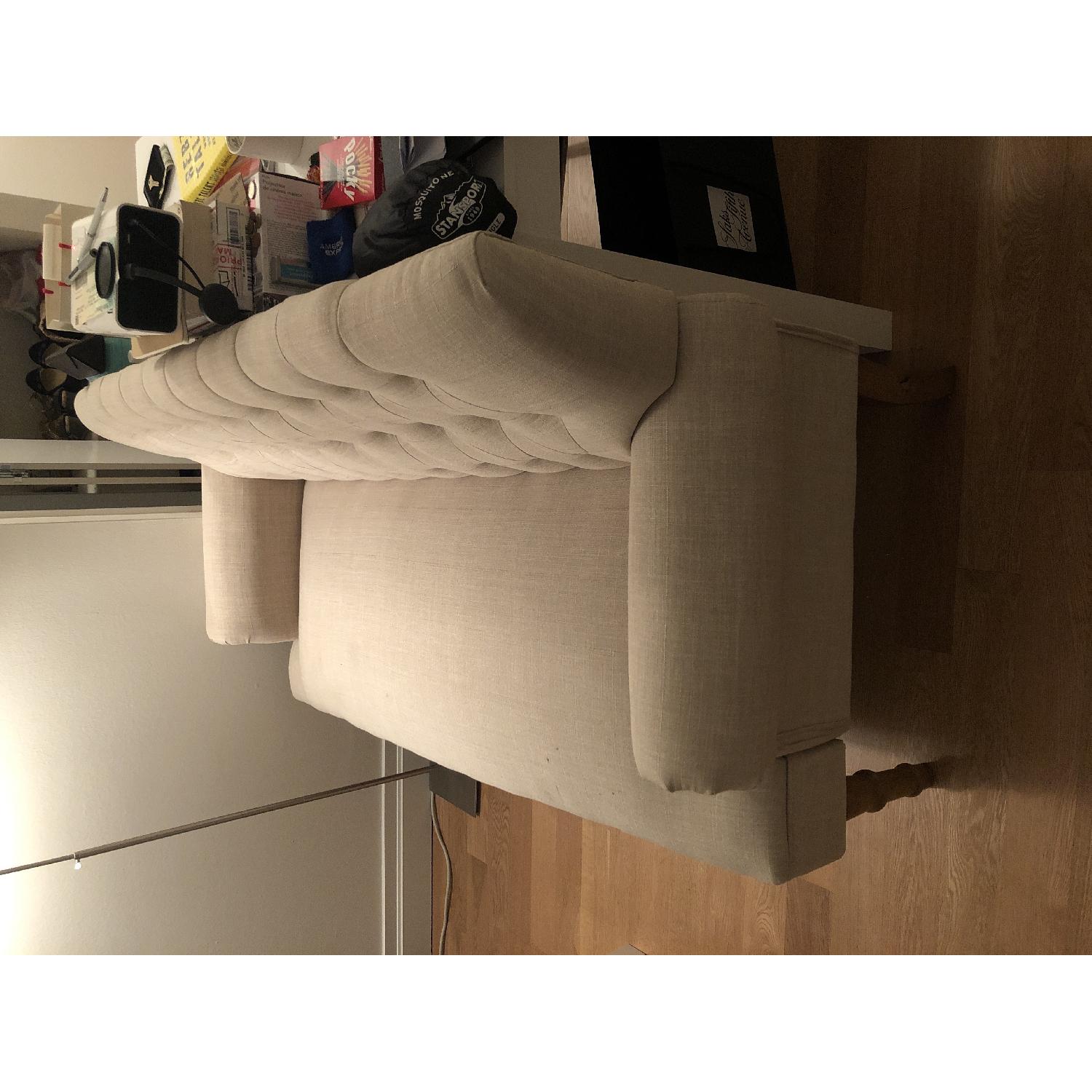 Charlton Home Beige Tufted Loveseat - image-3