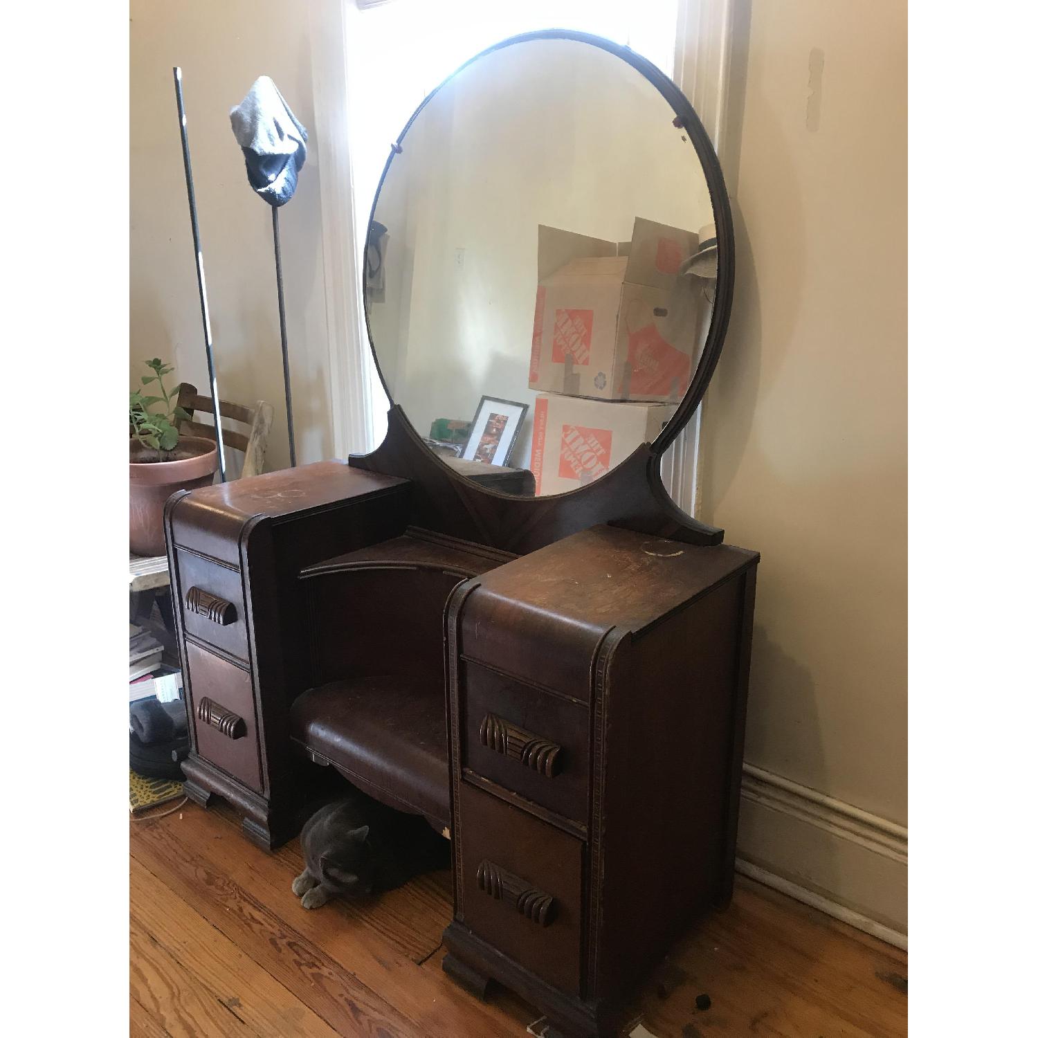 Vintage Art Deco Vanity - image-1