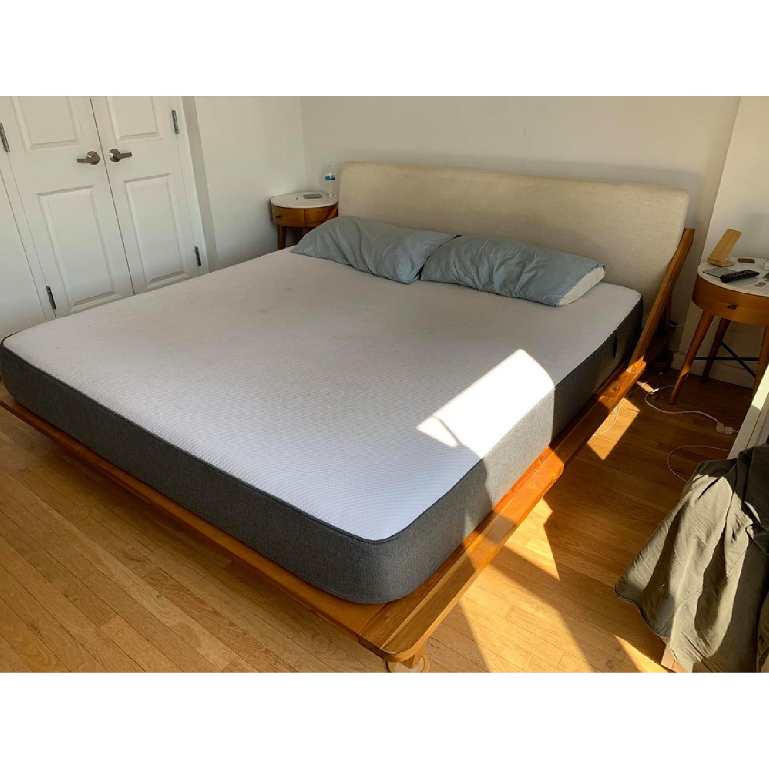CB2 Drommen Acacia Wood King Bed - image-1