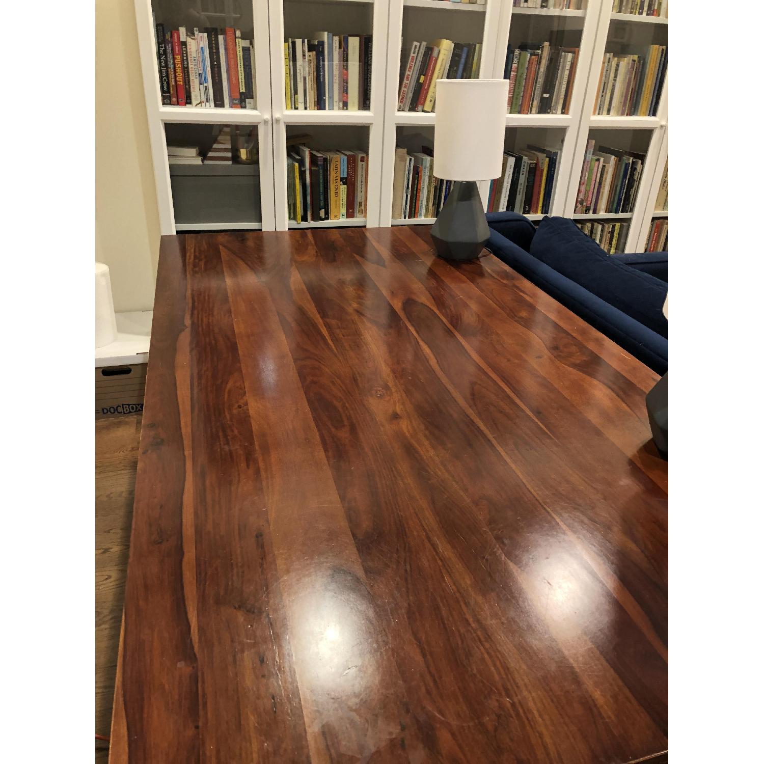 West Elm Carroll Farm Table w/ 1 Bench - image-2