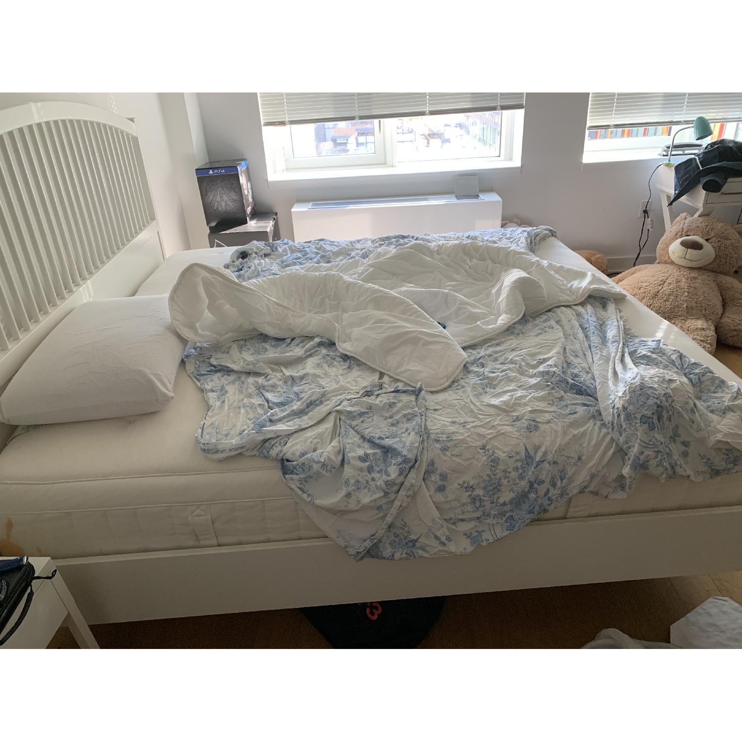 Ikea Tyssedal White King Bed Frame - image-2