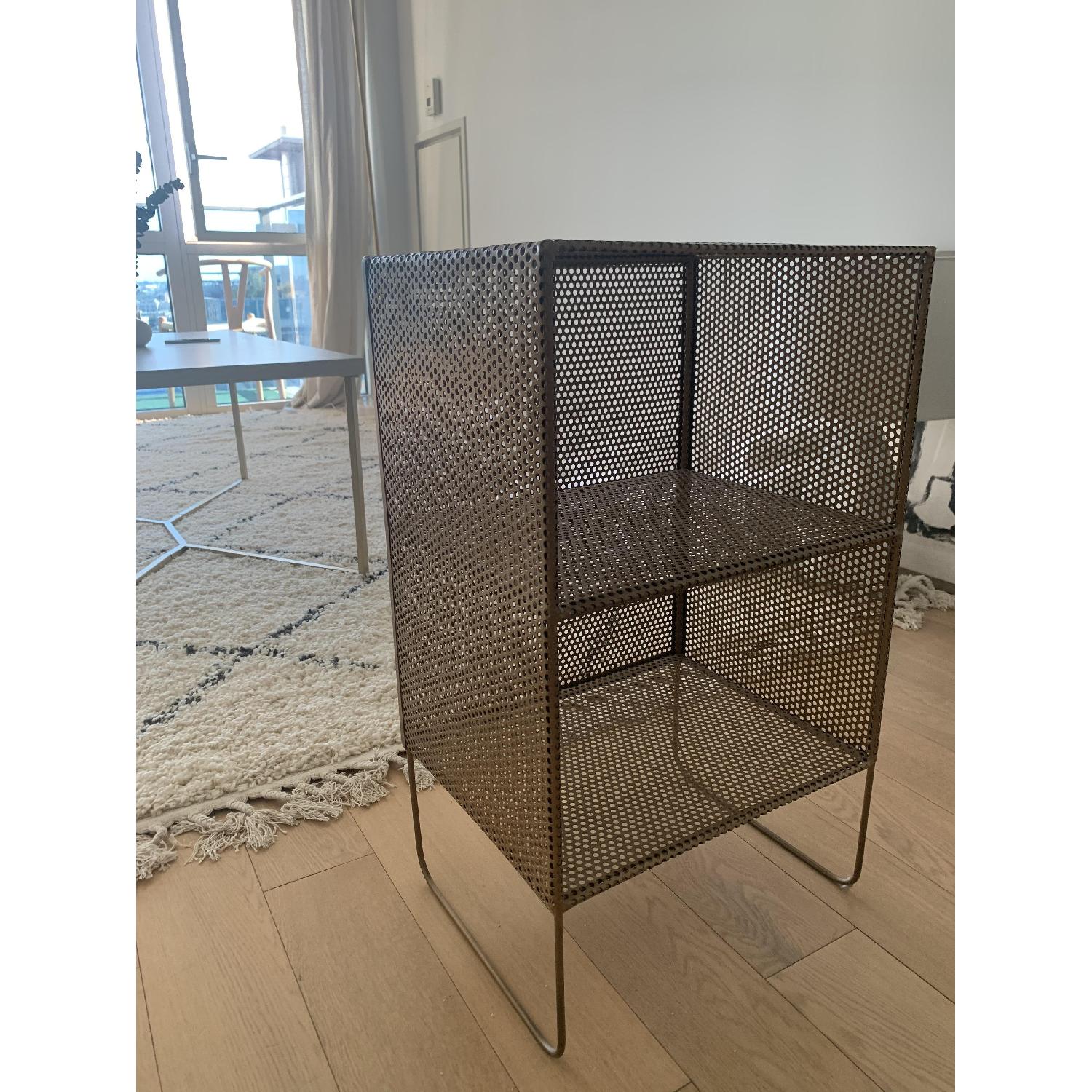 CB2 Sift Gold 2 Story Tower Side Table - image-1