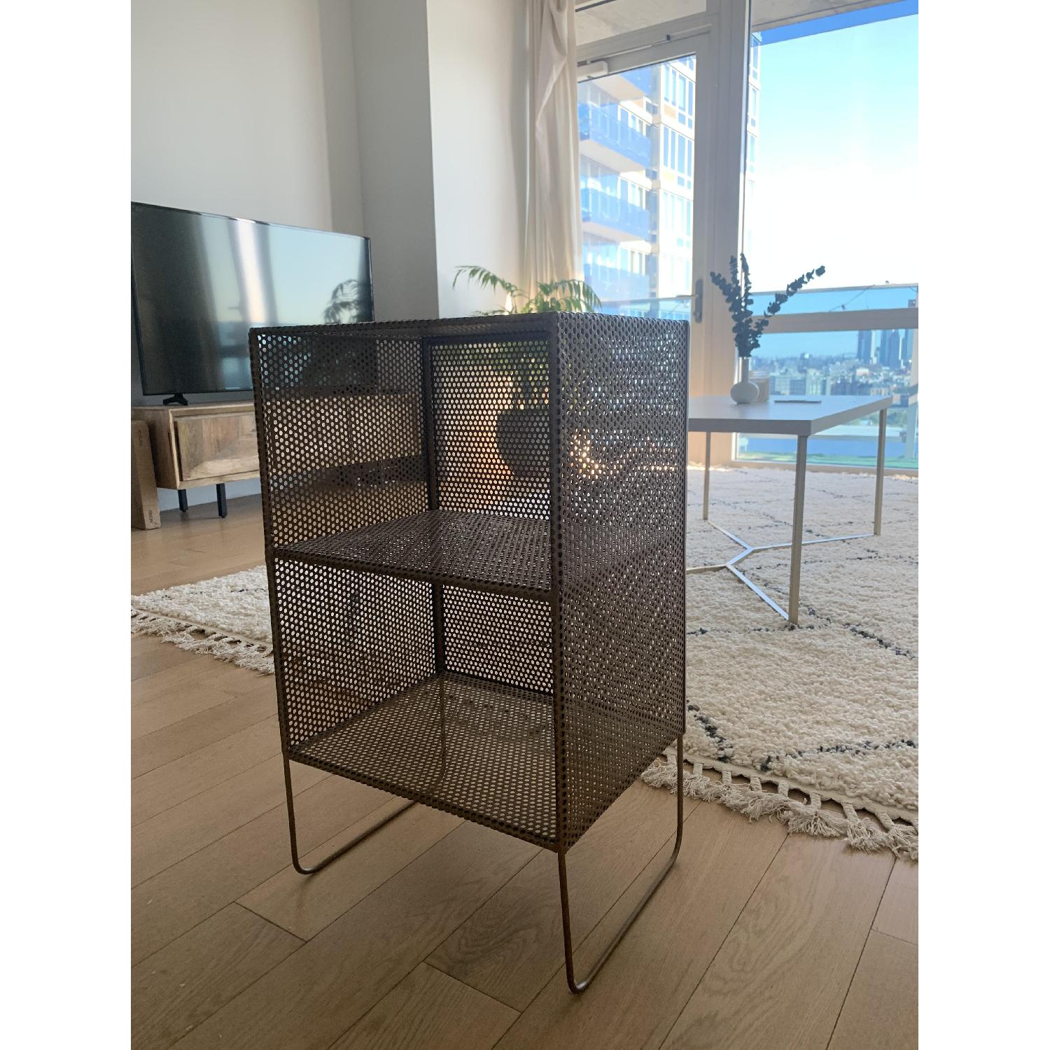 CB2 Sift Gold 2 Story Tower Side Table - image-2