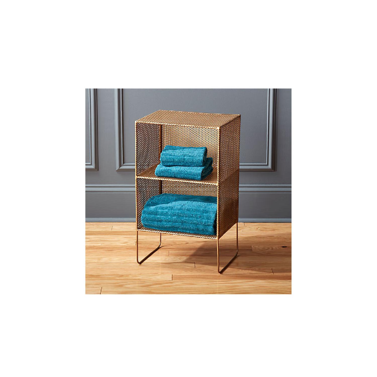 CB2 Sift Gold 2 Story Tower Side Table - image-8