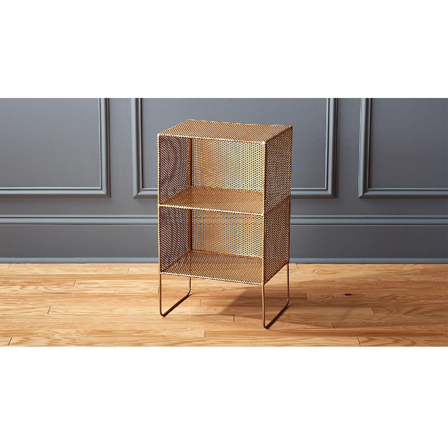 CB2 Sift Gold 2 Story Tower Side Table - image-9