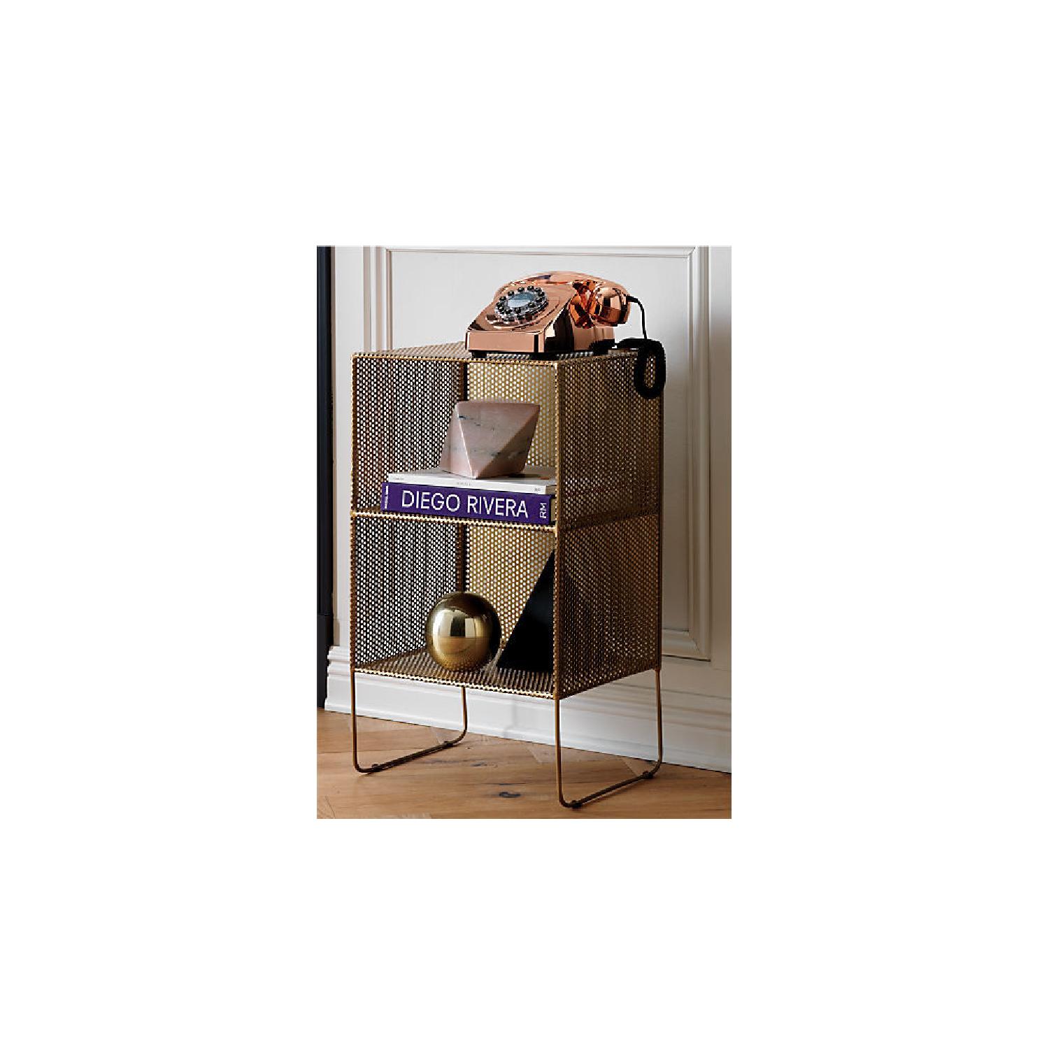 CB2 Sift Gold 2 Story Tower Side Table - image-7
