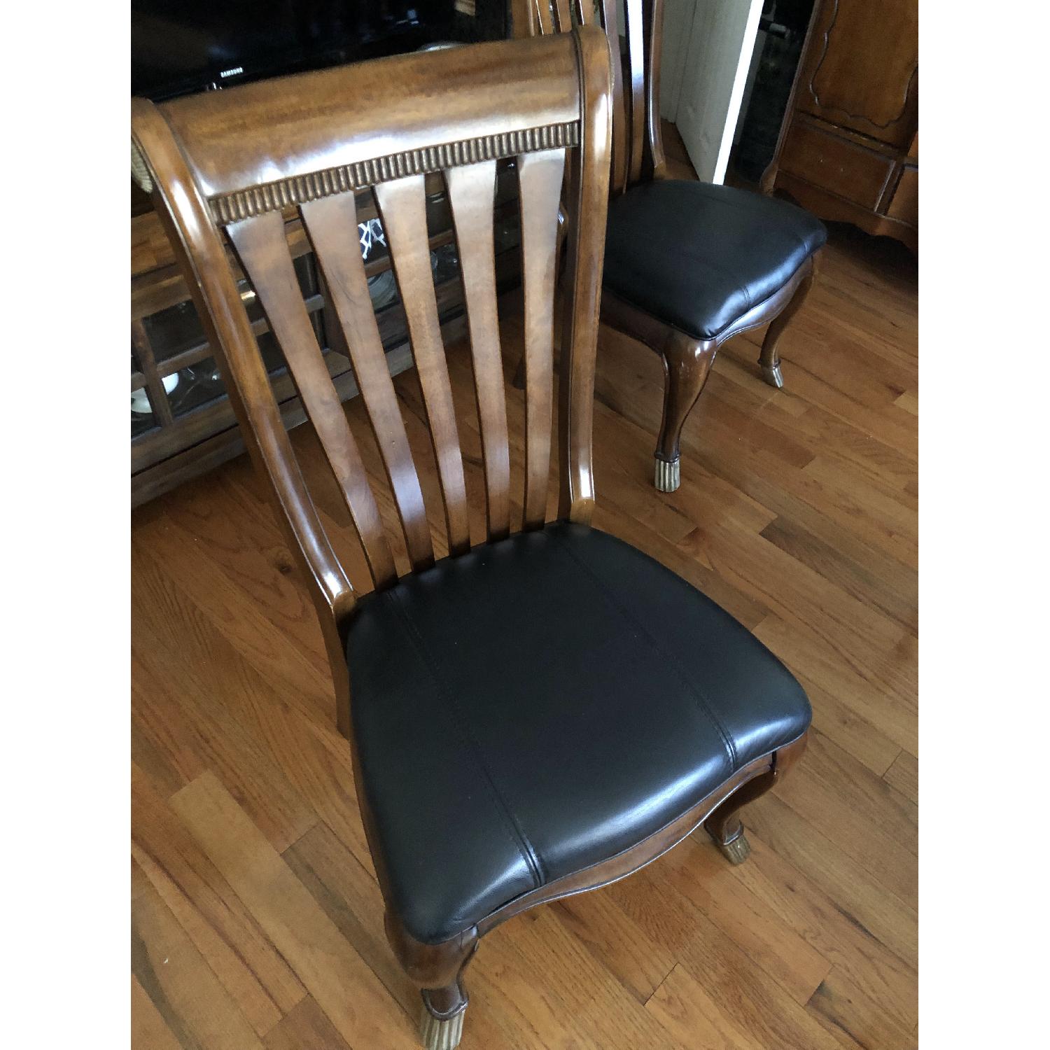 Collezione Europa Wood Dining Chairs w/ Cushioned Seat - image-1