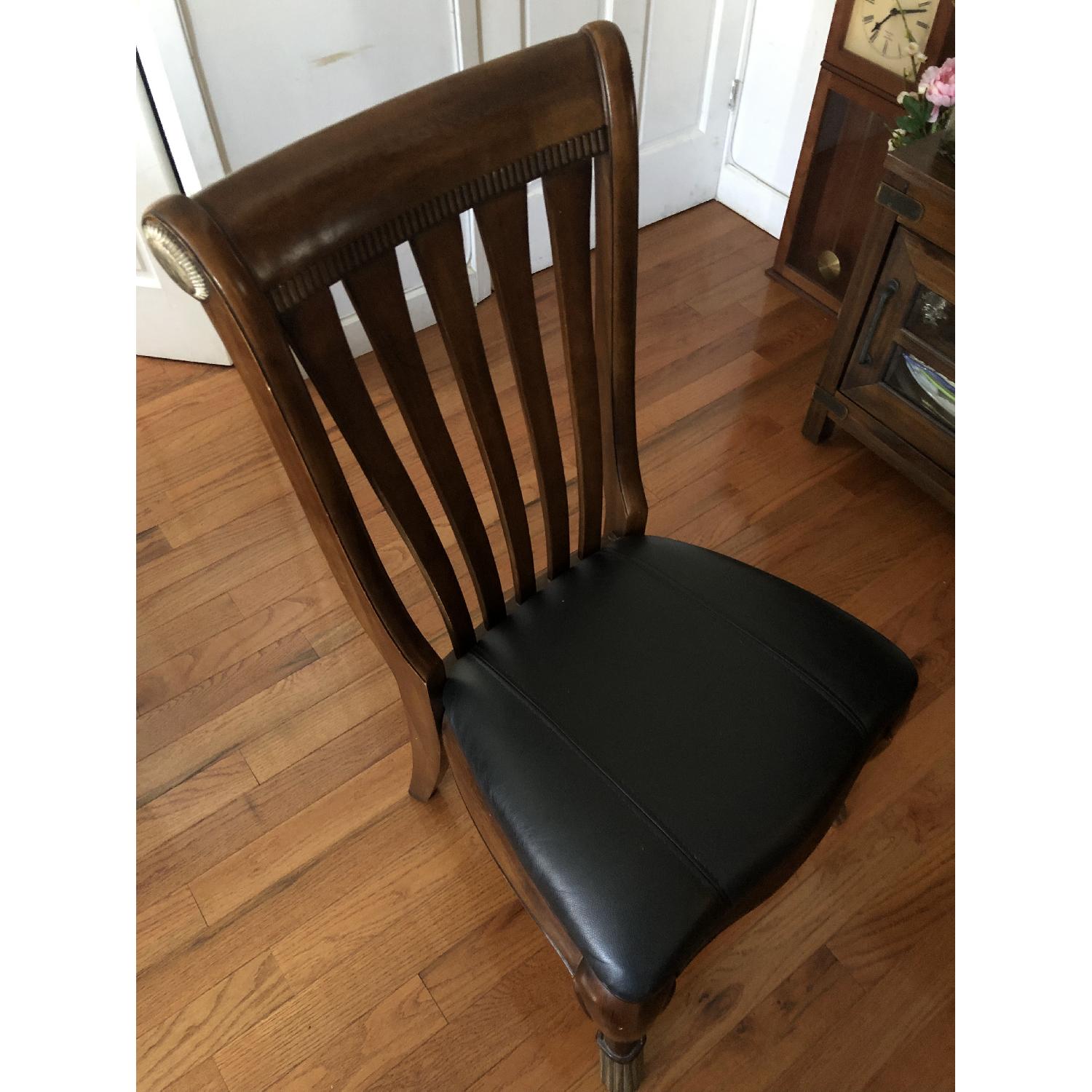 Collezione Europa Wood Dining Chairs w/ Cushioned Seat - image-3