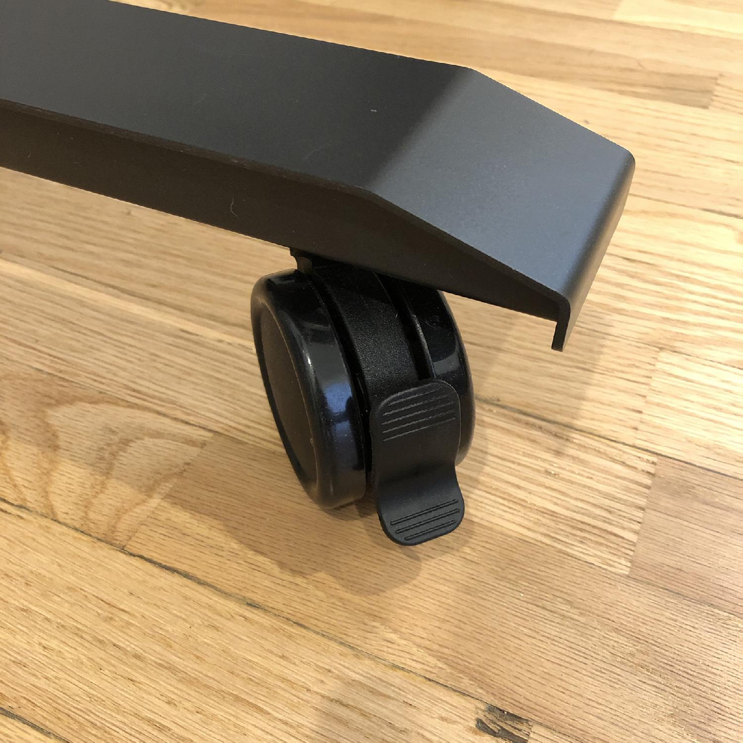 Crank Adjustable Height Standing Desk in Charcoal/White - image-4