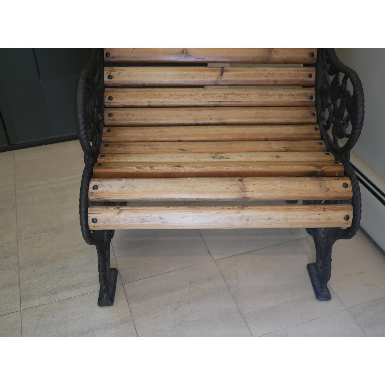 Vintage English Park Bench - image-5