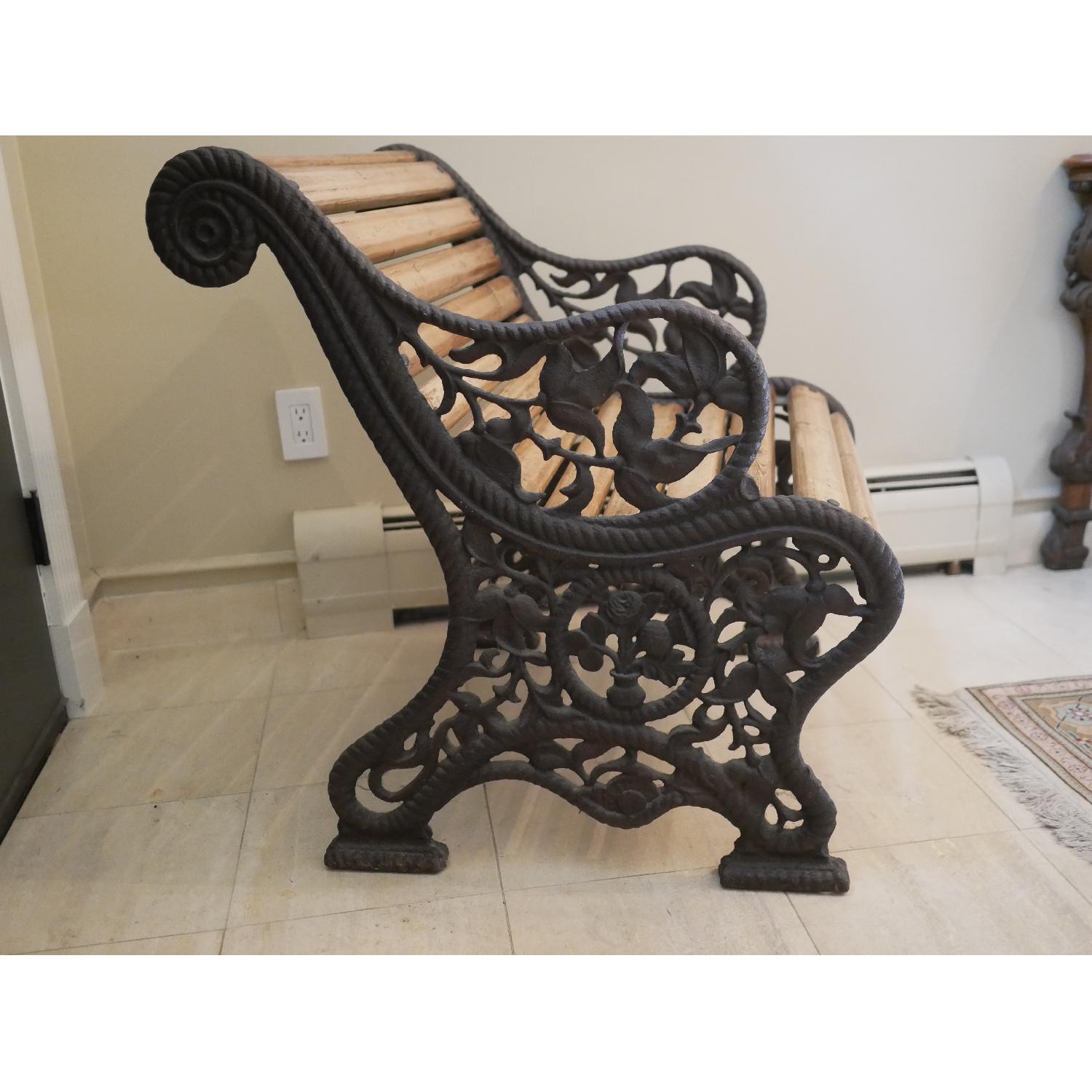 Vintage English Park Bench - image-3