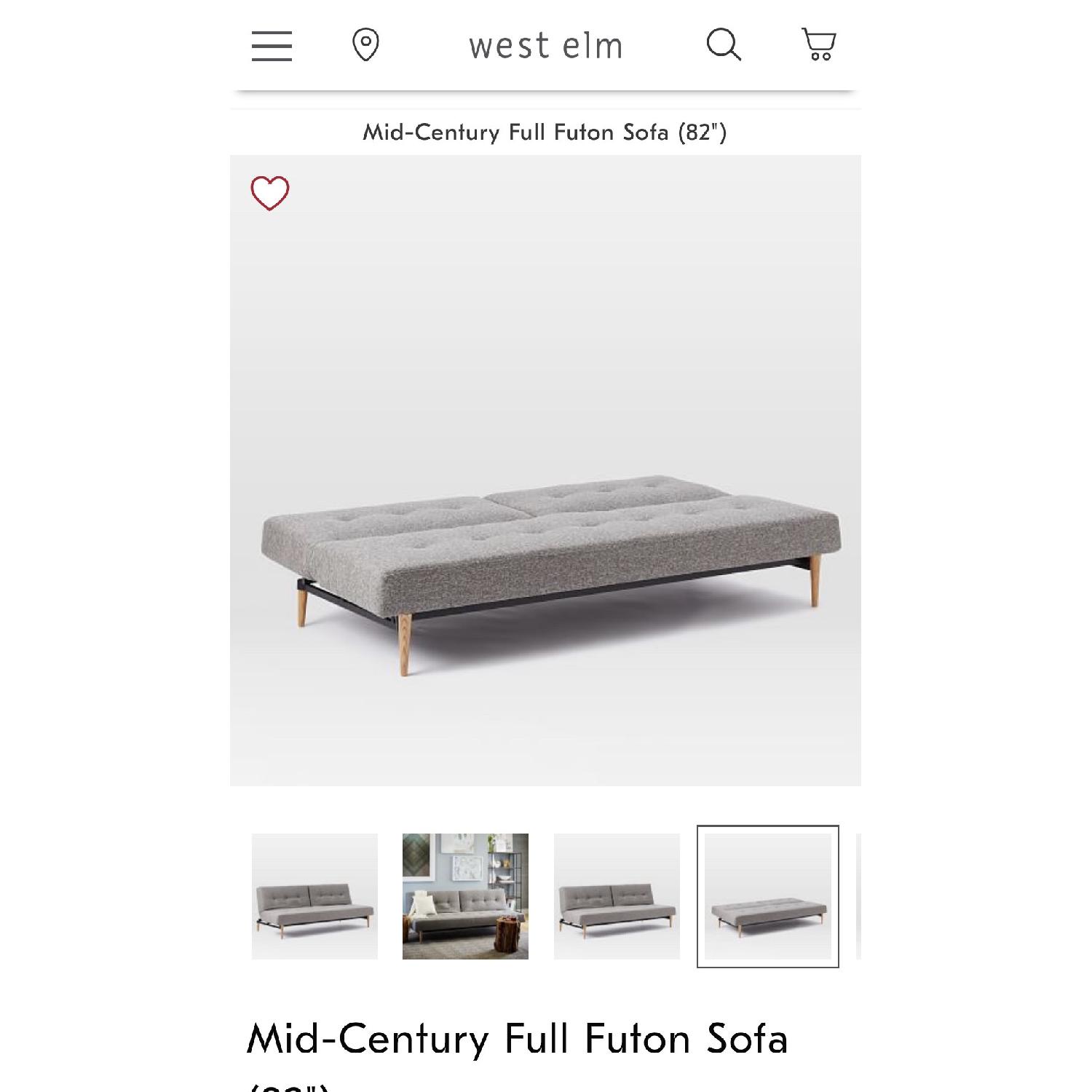 West Elm MidCentury Full Size Futon AptDeco