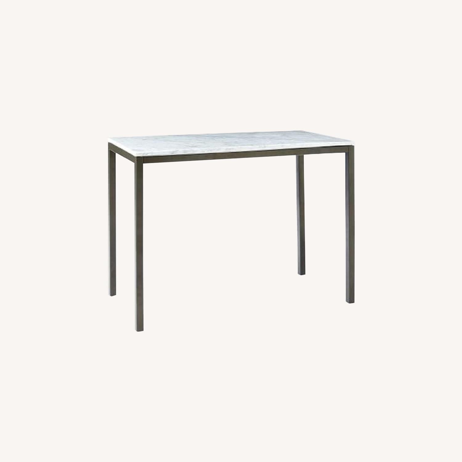 West Elm Faux Marble Bar Table AptDeco