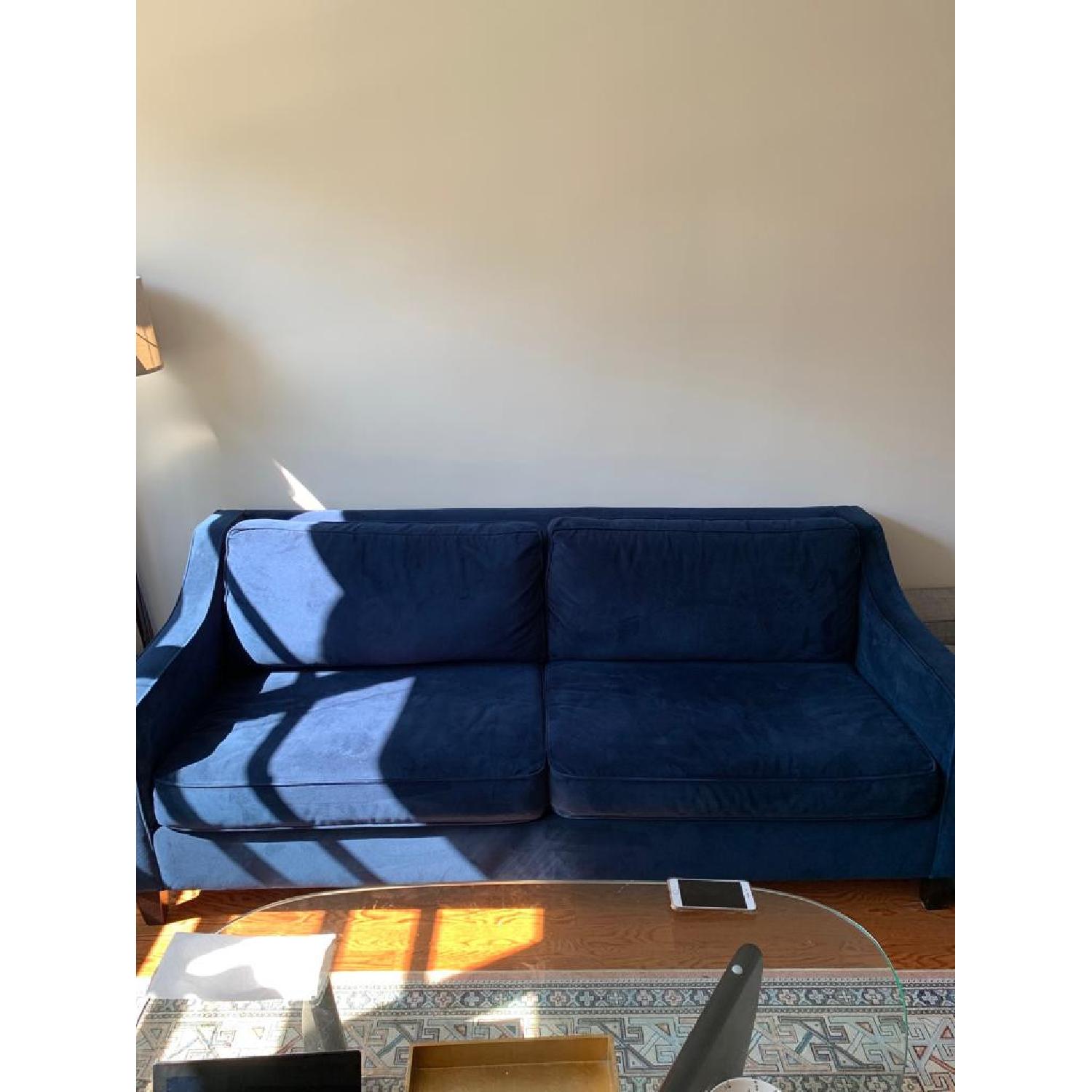 West Elm Paidge Queen Sleeper Sofa in Ink Blue - image-1