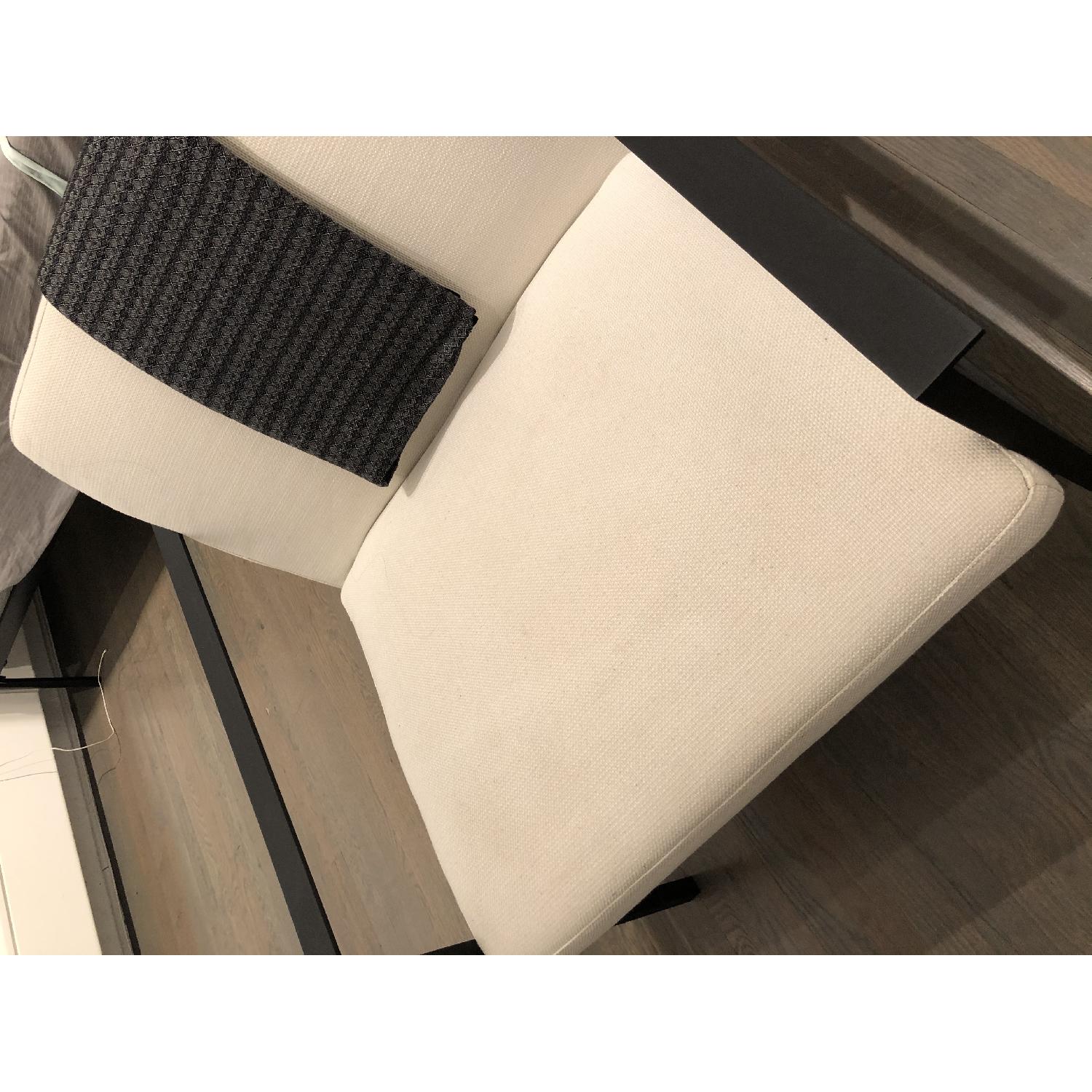 CB2 Luxe Linen Lounge Chairs - image-7