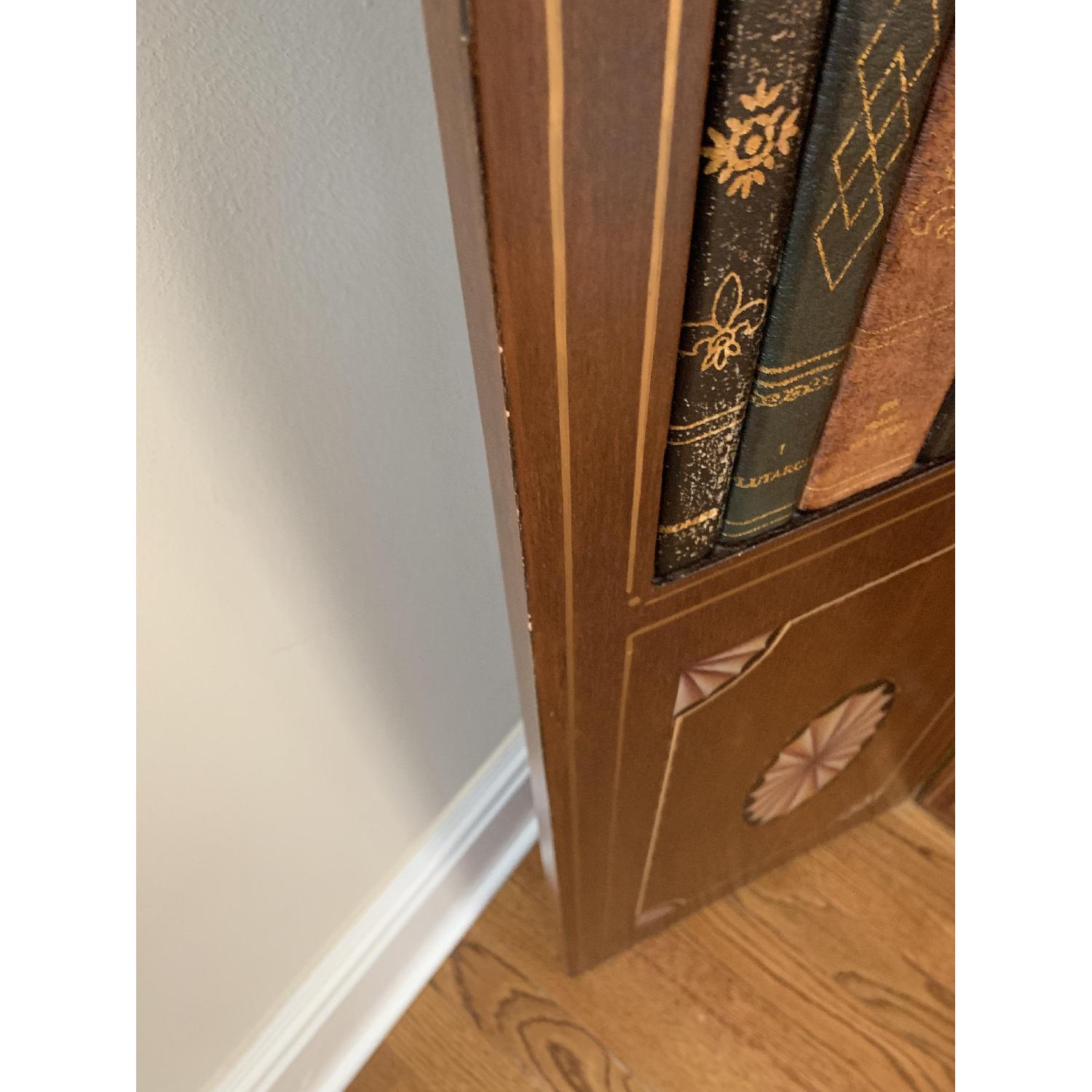 Maitland-Smith Tooled Leather Book Room Divider - image-3