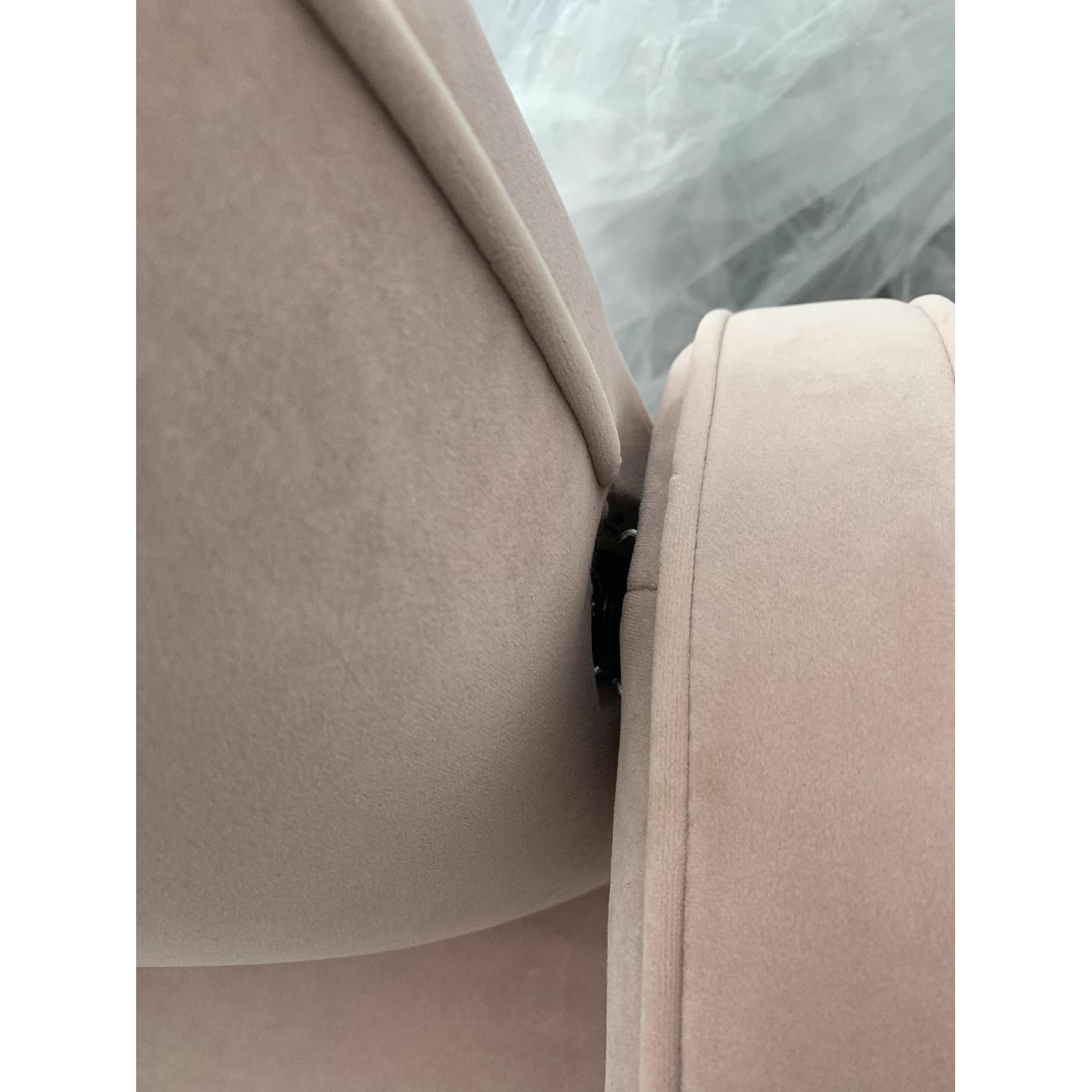 Nursery Works Compass Rocker in Blush Velvet - image-4