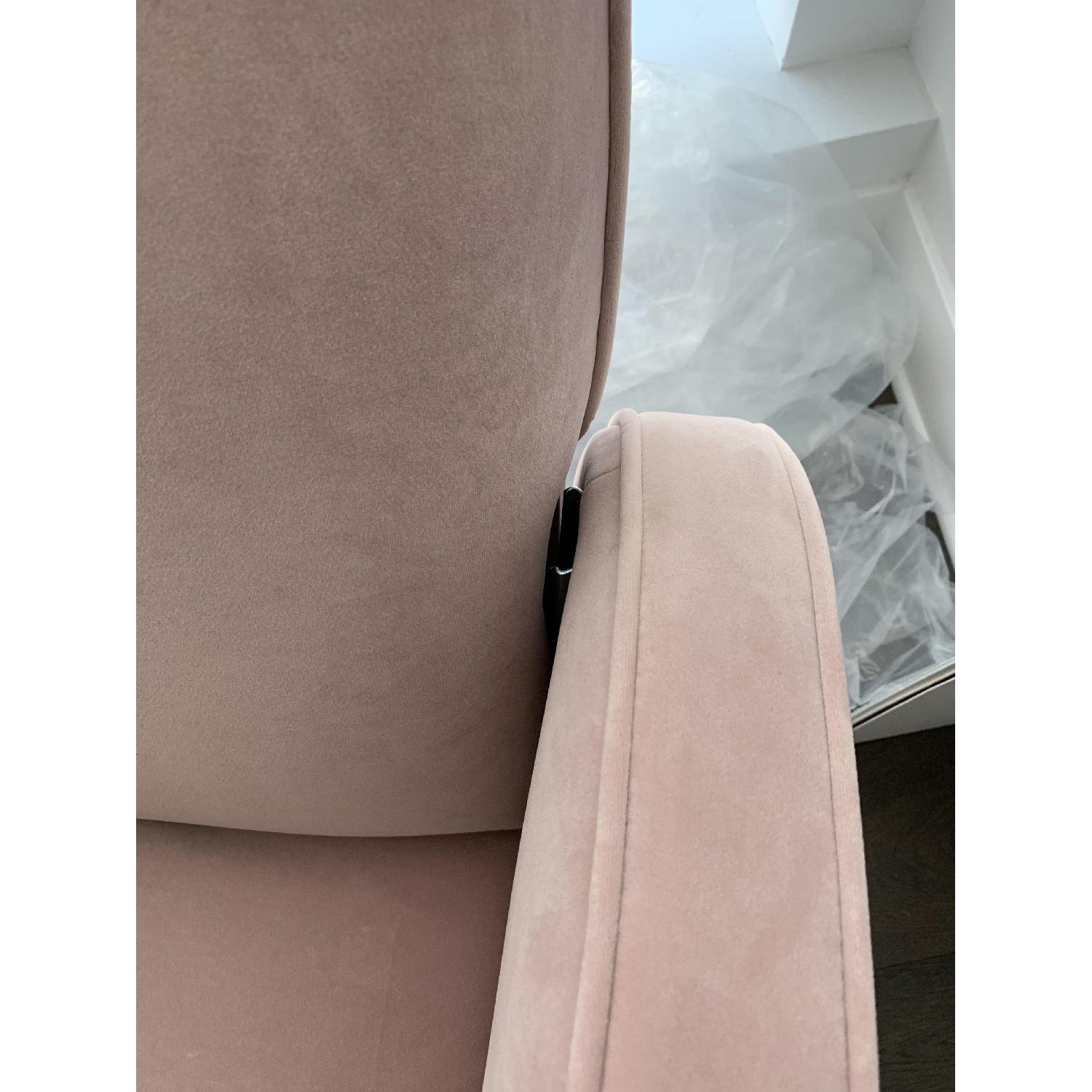 Nursery Works Compass Rocker in Blush Velvet - image-5