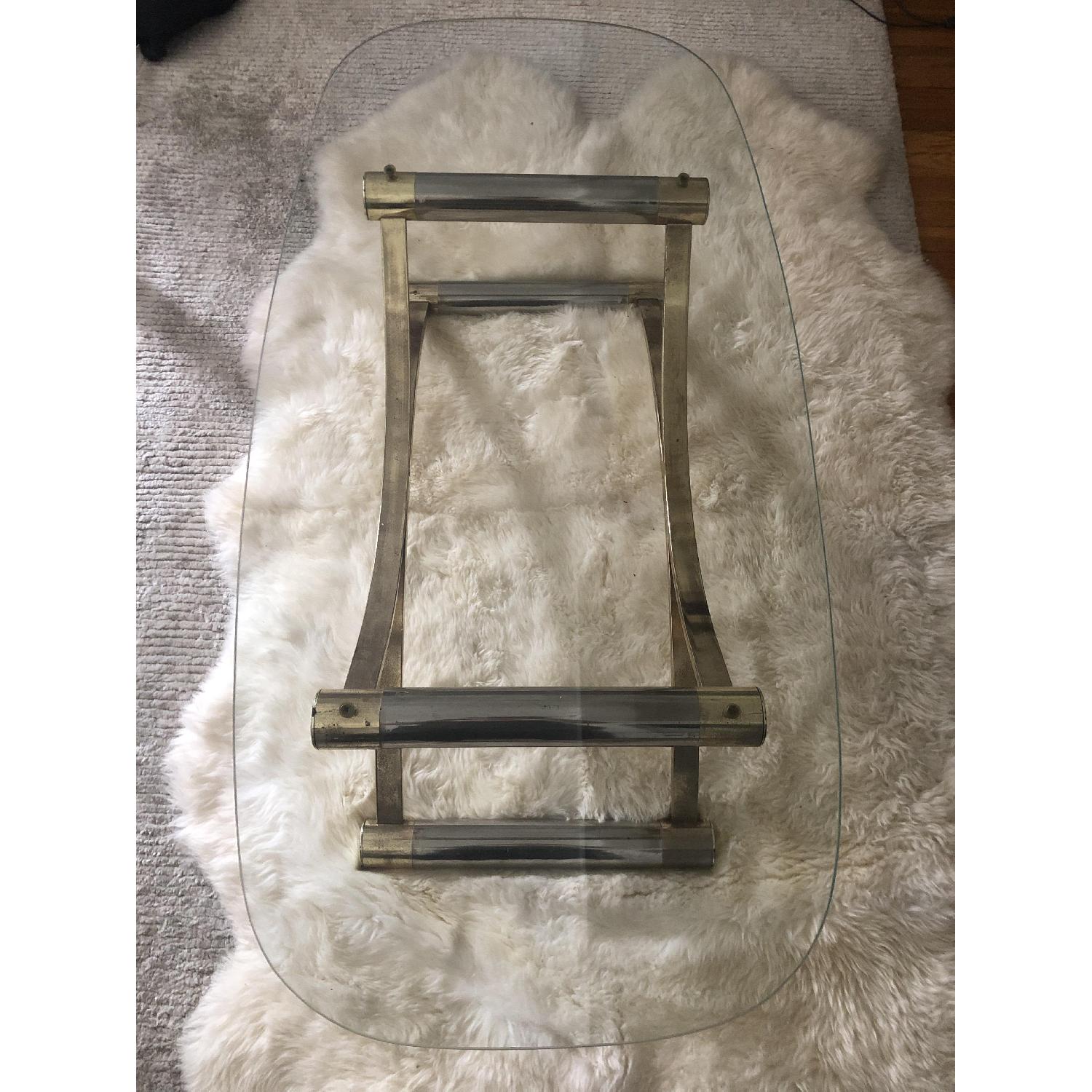 Dobbin St. Vintage Co-op Oval Glass Coffee Table - image-1