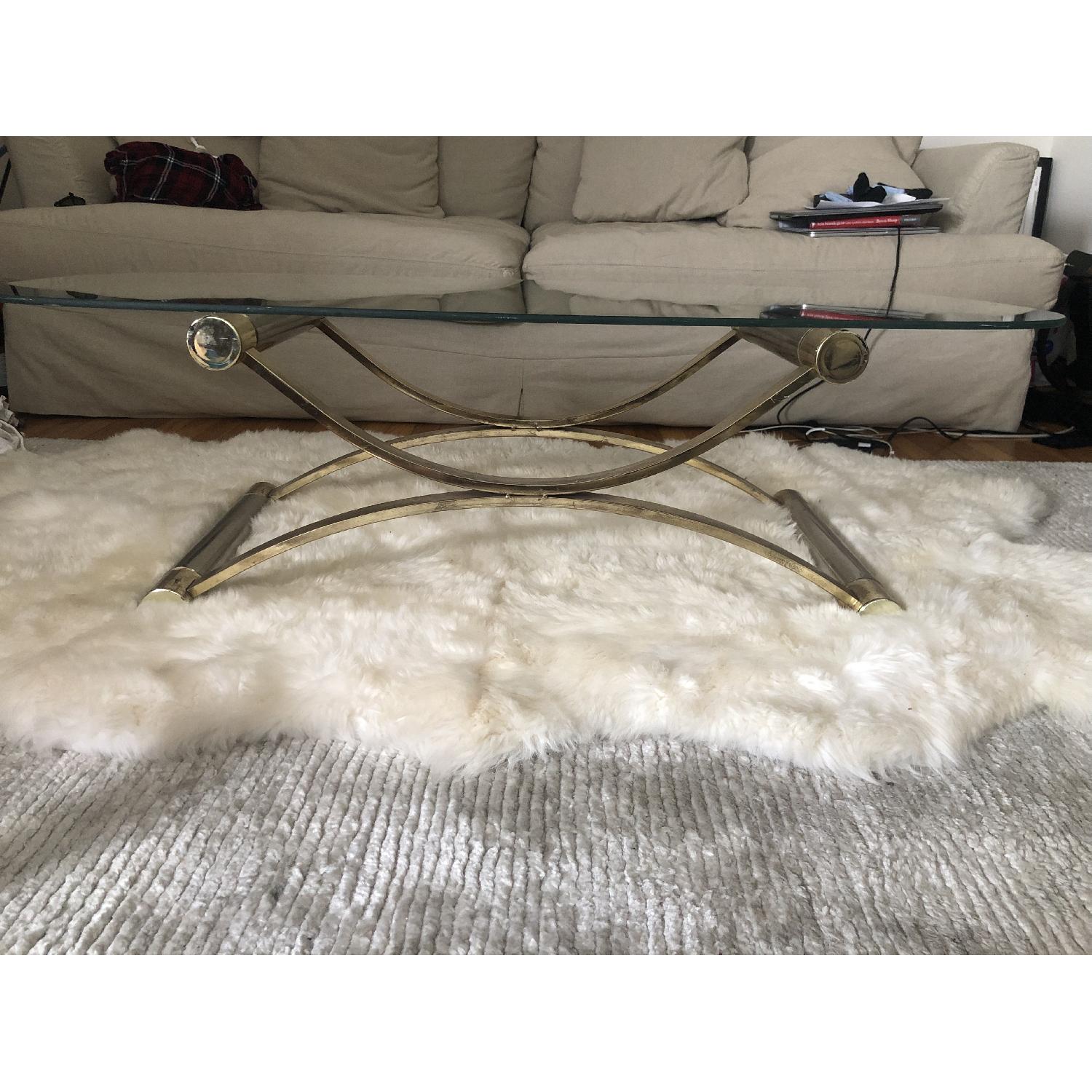 Dobbin St. Vintage Co-op Oval Glass Coffee Table - image-2