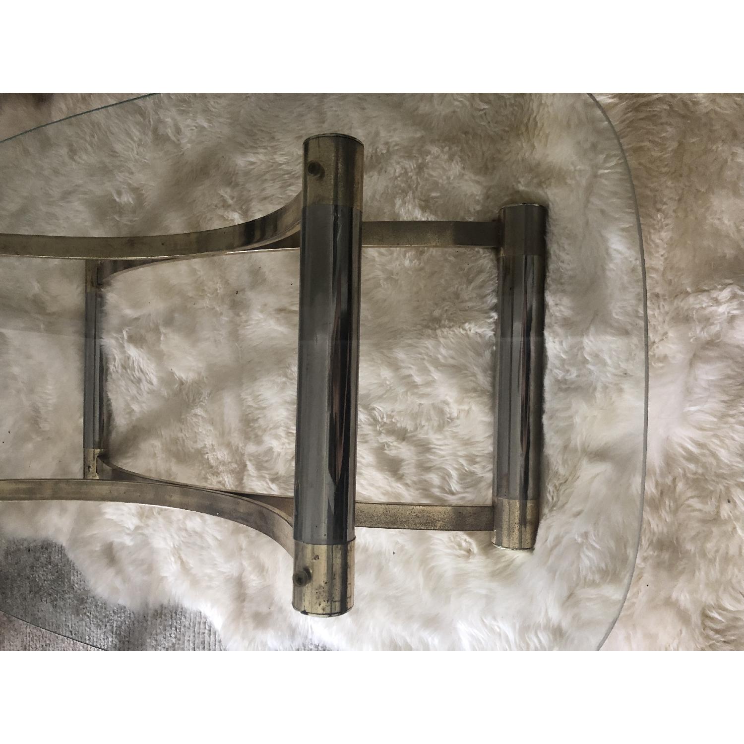 Dobbin St. Vintage Co-op Oval Glass Coffee Table - image-3