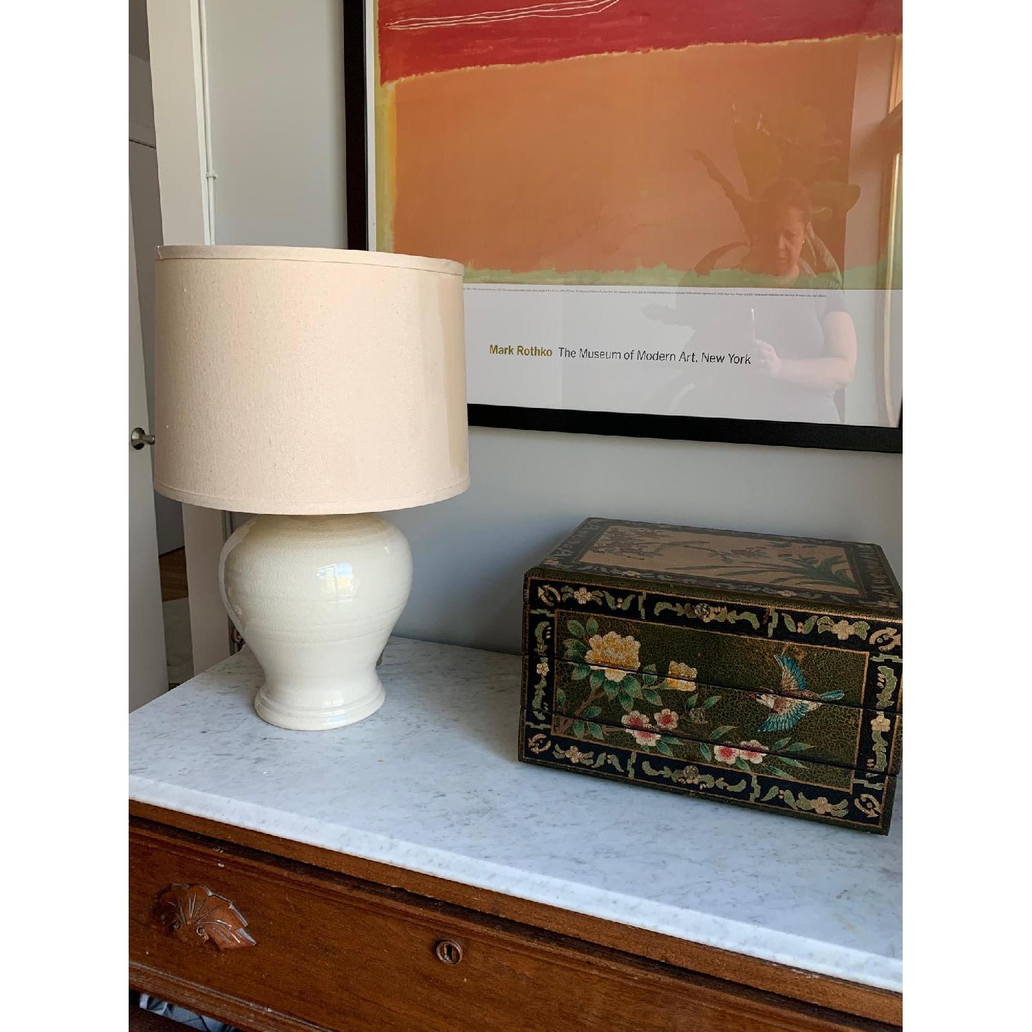 Simon Pearce Ivory Crackle Lamp - image-6