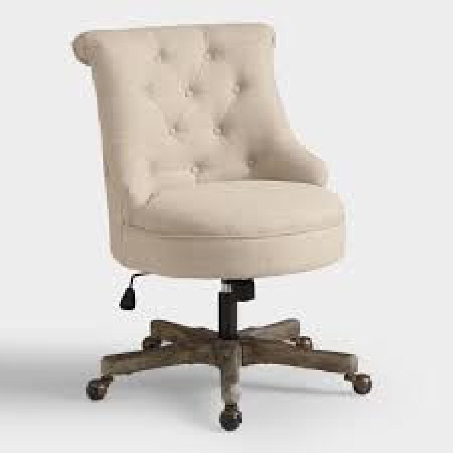World Market Warm Ivory Elsie Office Chair - image-4