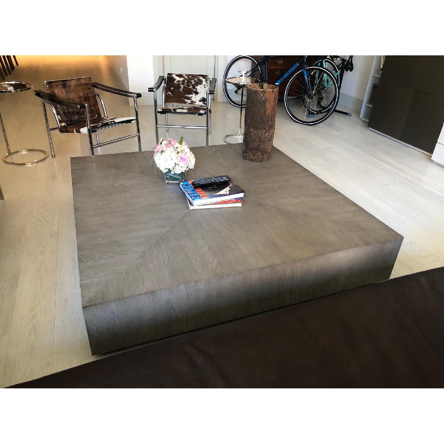 Restoration Hardware Machinto Square Coffee Table - image-1