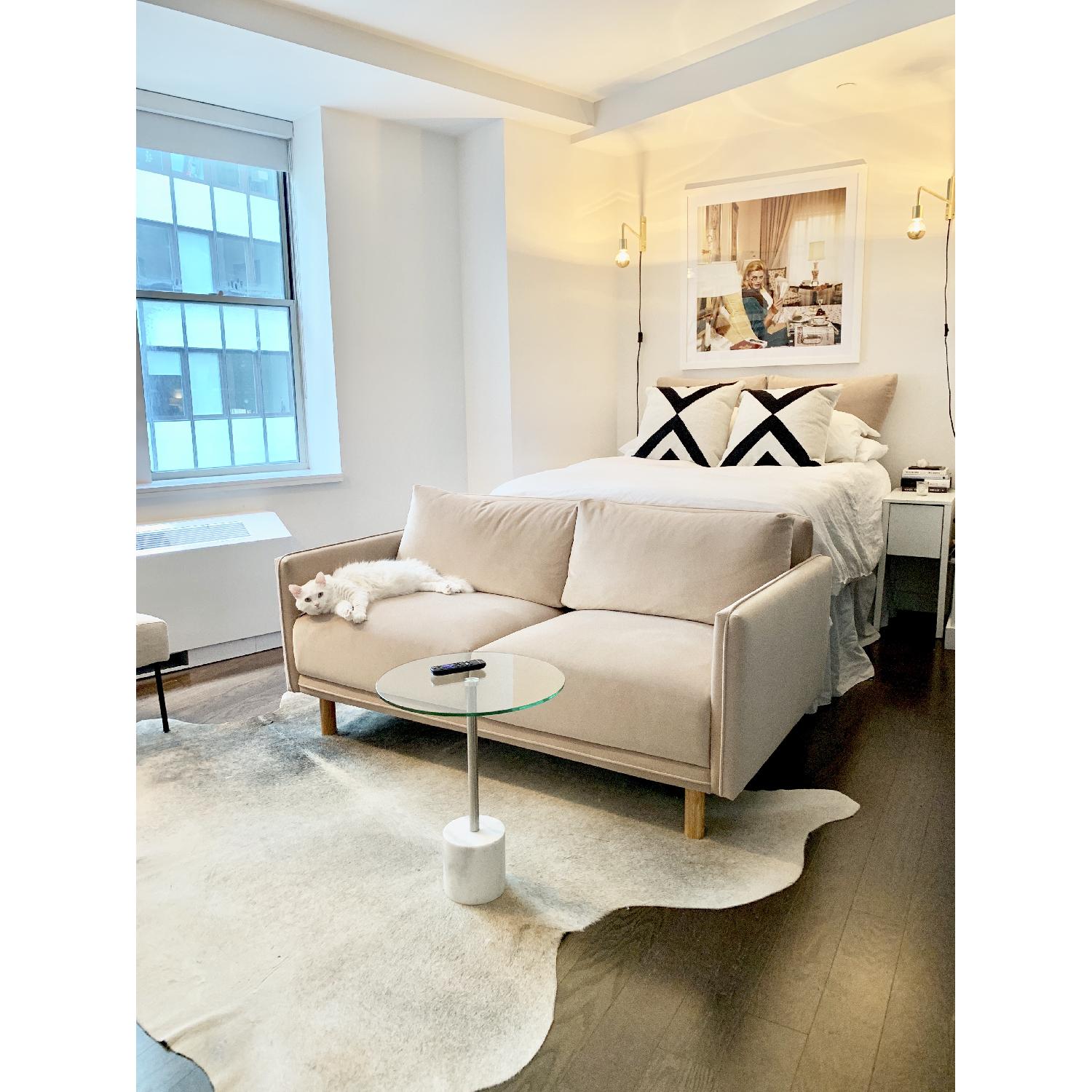 CB2 Swing Arm Brass Wall Sconces - image-2