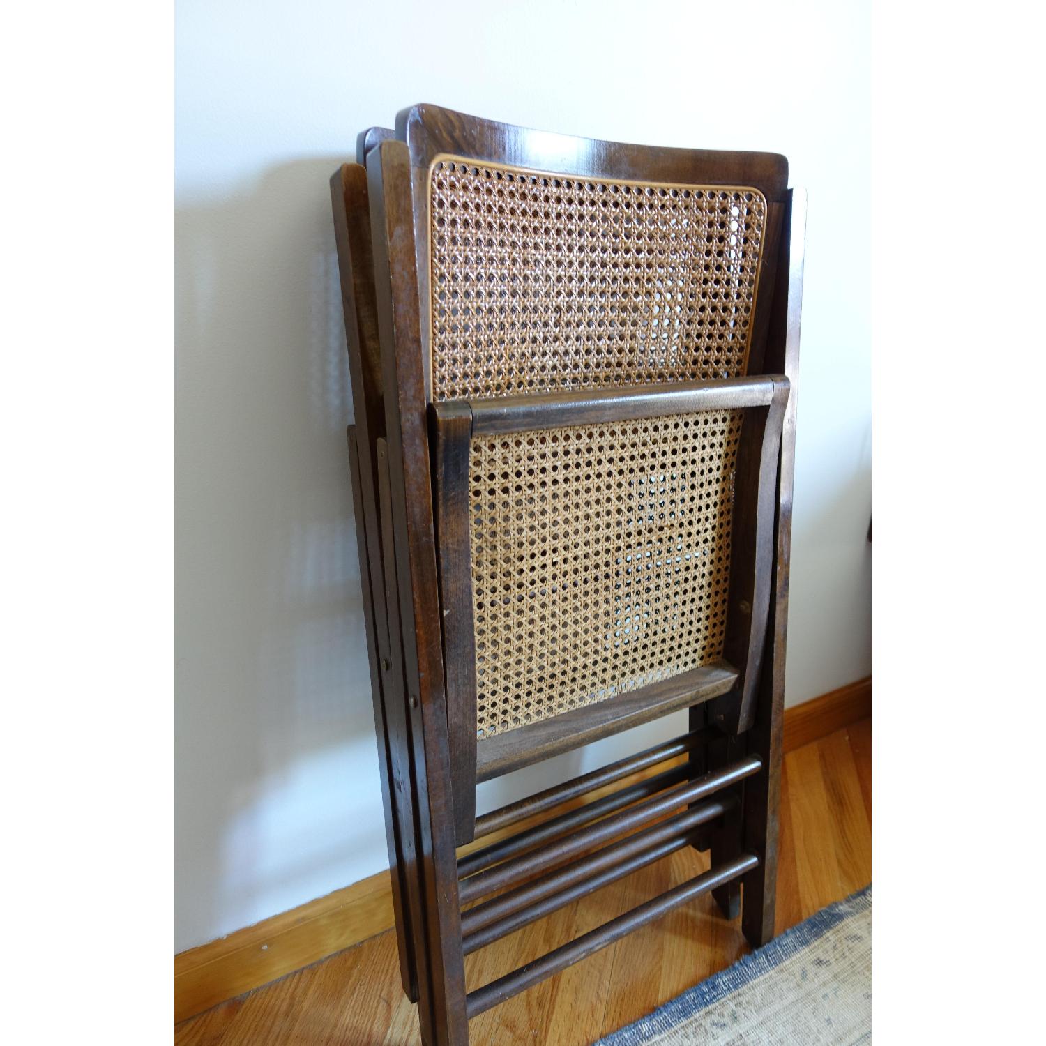 Vintage Folding Wicker Chairs - image-4