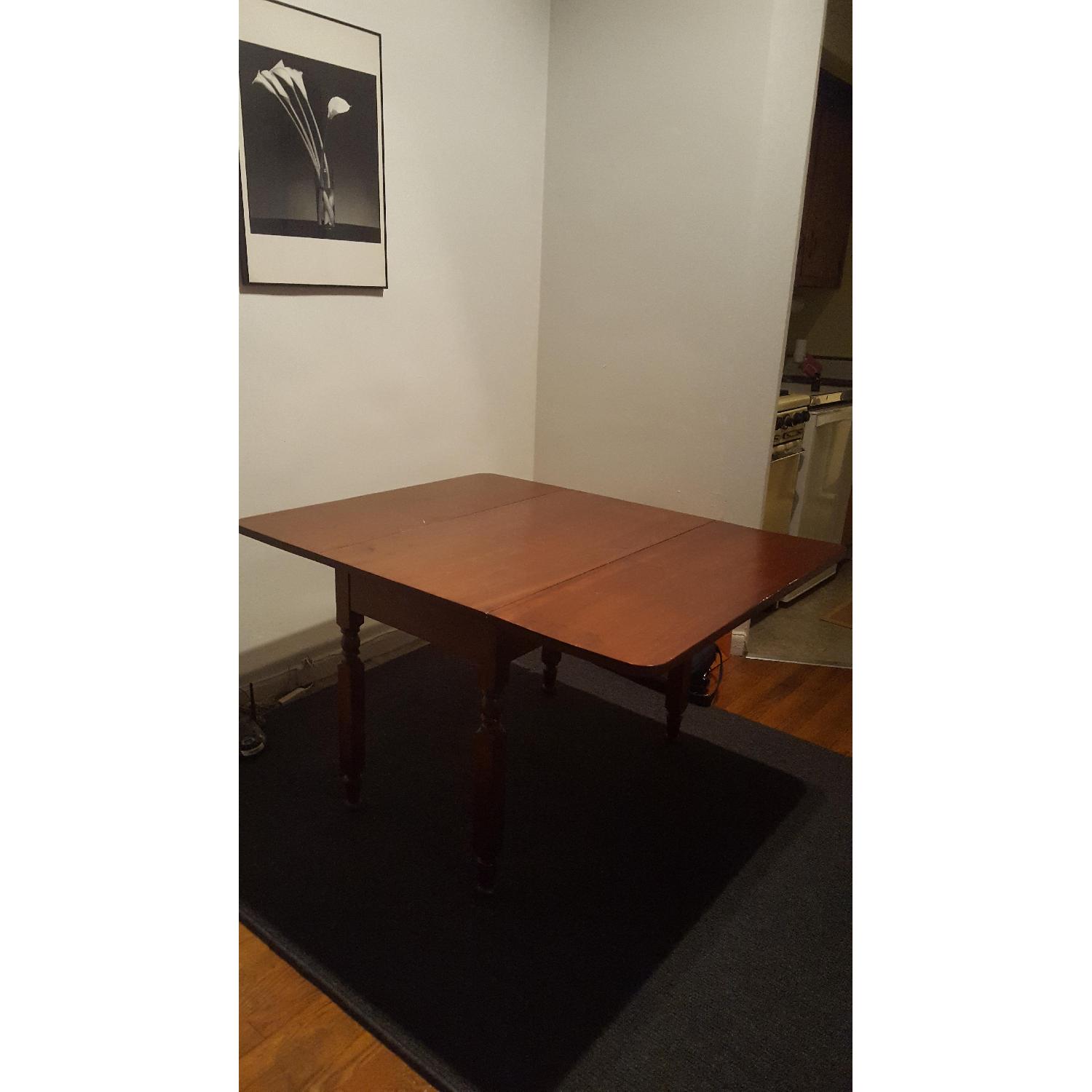 Vintage Drop-Leaf Side Table - image-2