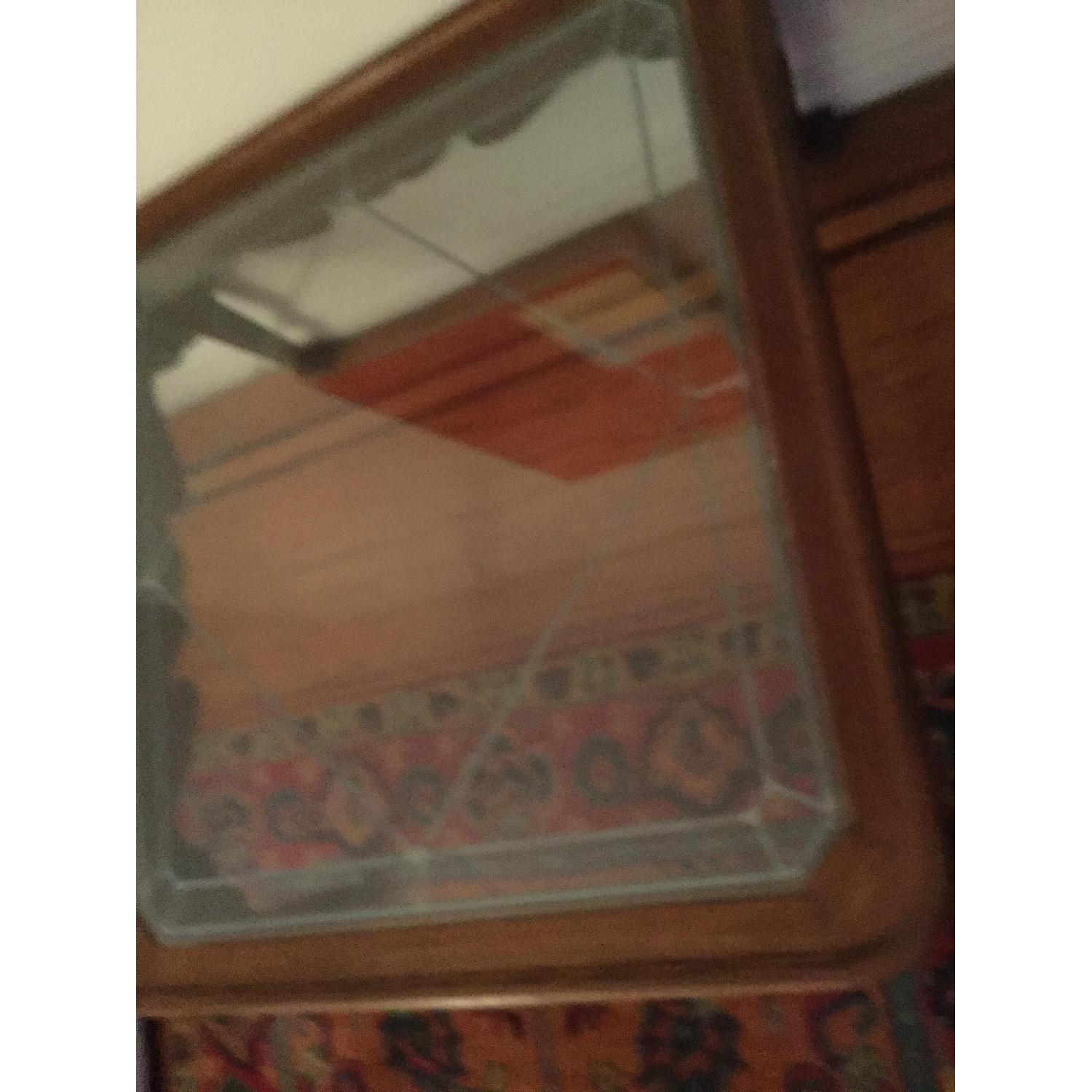 Ethan Allen Wood & Glass Top Coffee Table - image-5