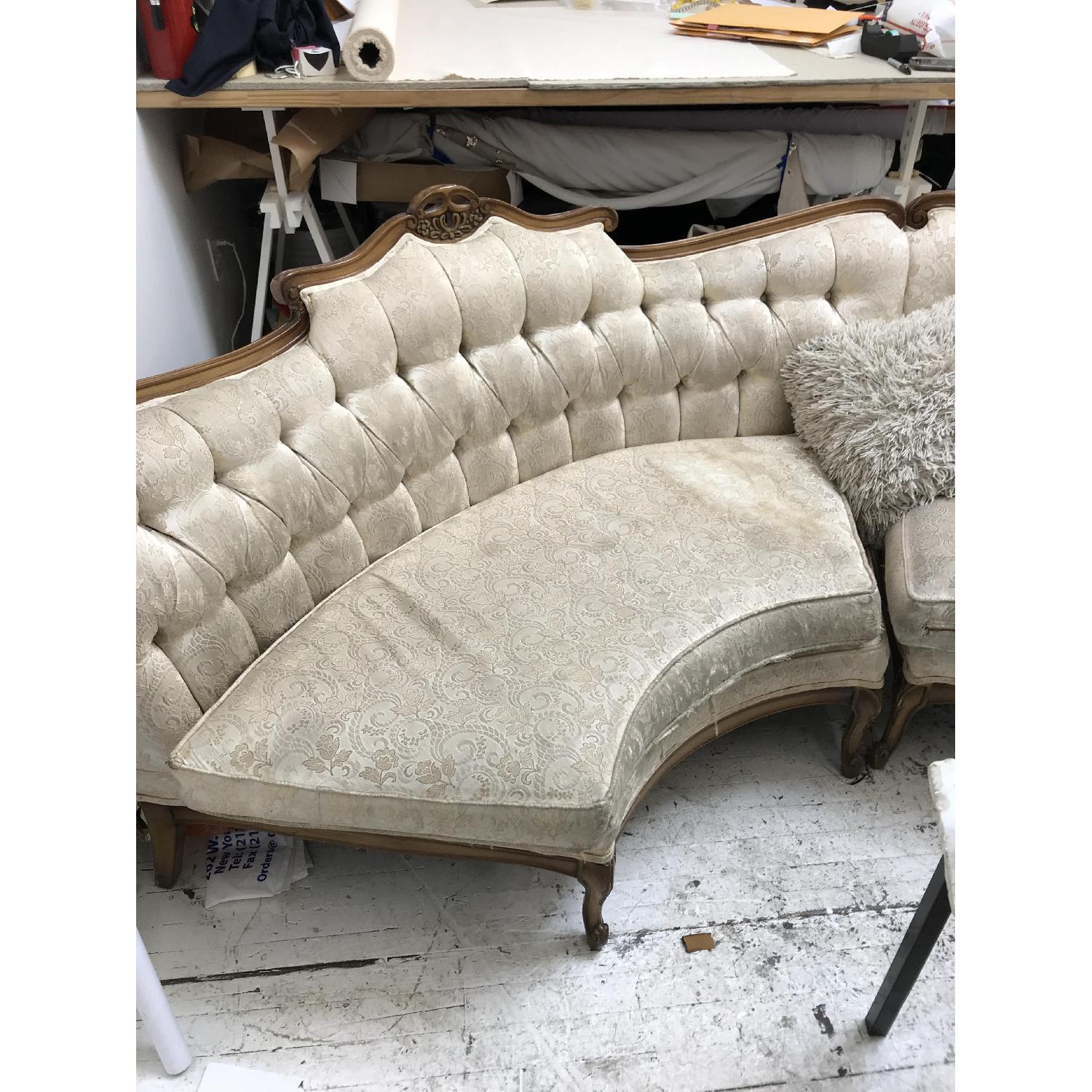 Antique Tufted 2-Piece Sectional Sofa - image-3