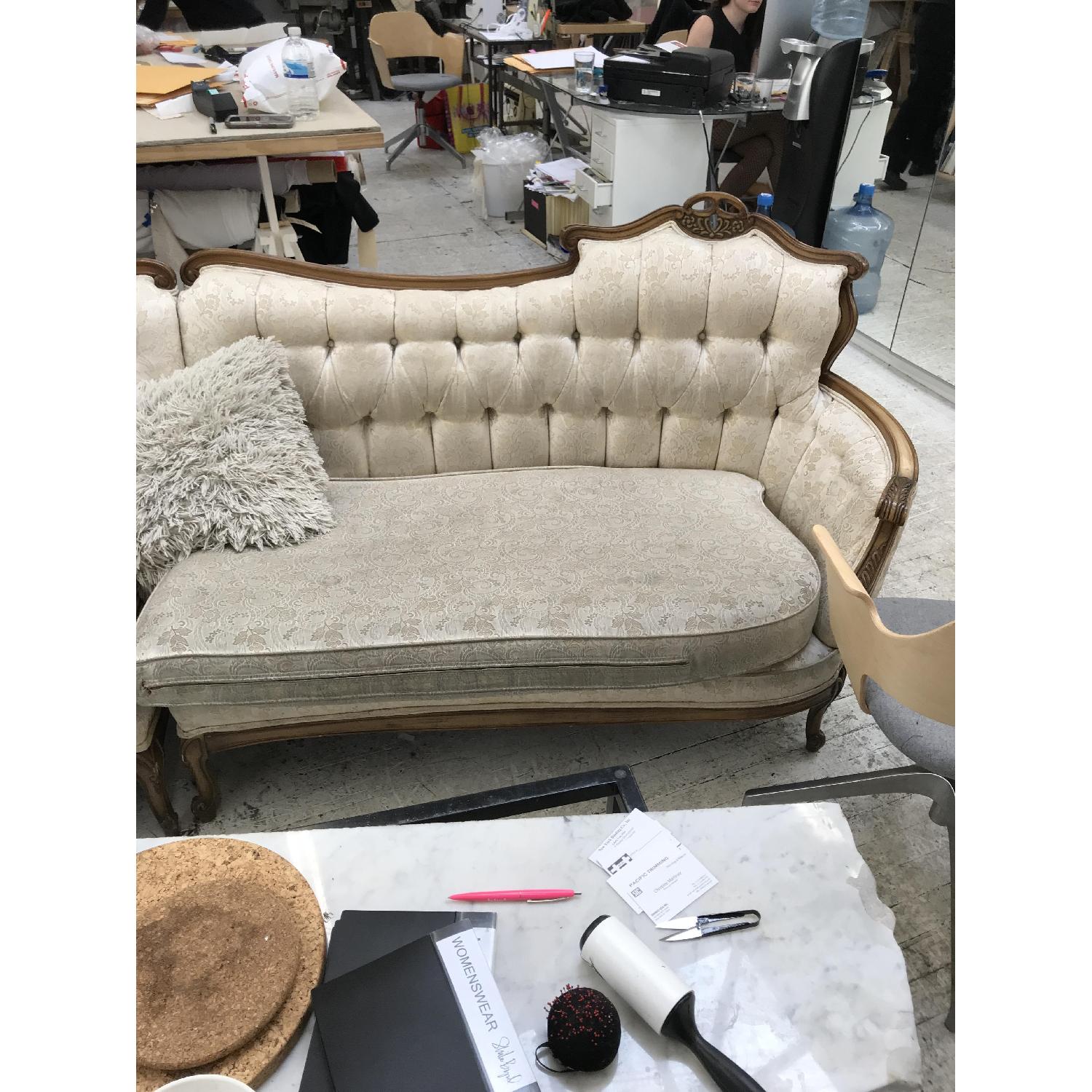 Antique Tufted 2-Piece Sectional Sofa - image-2