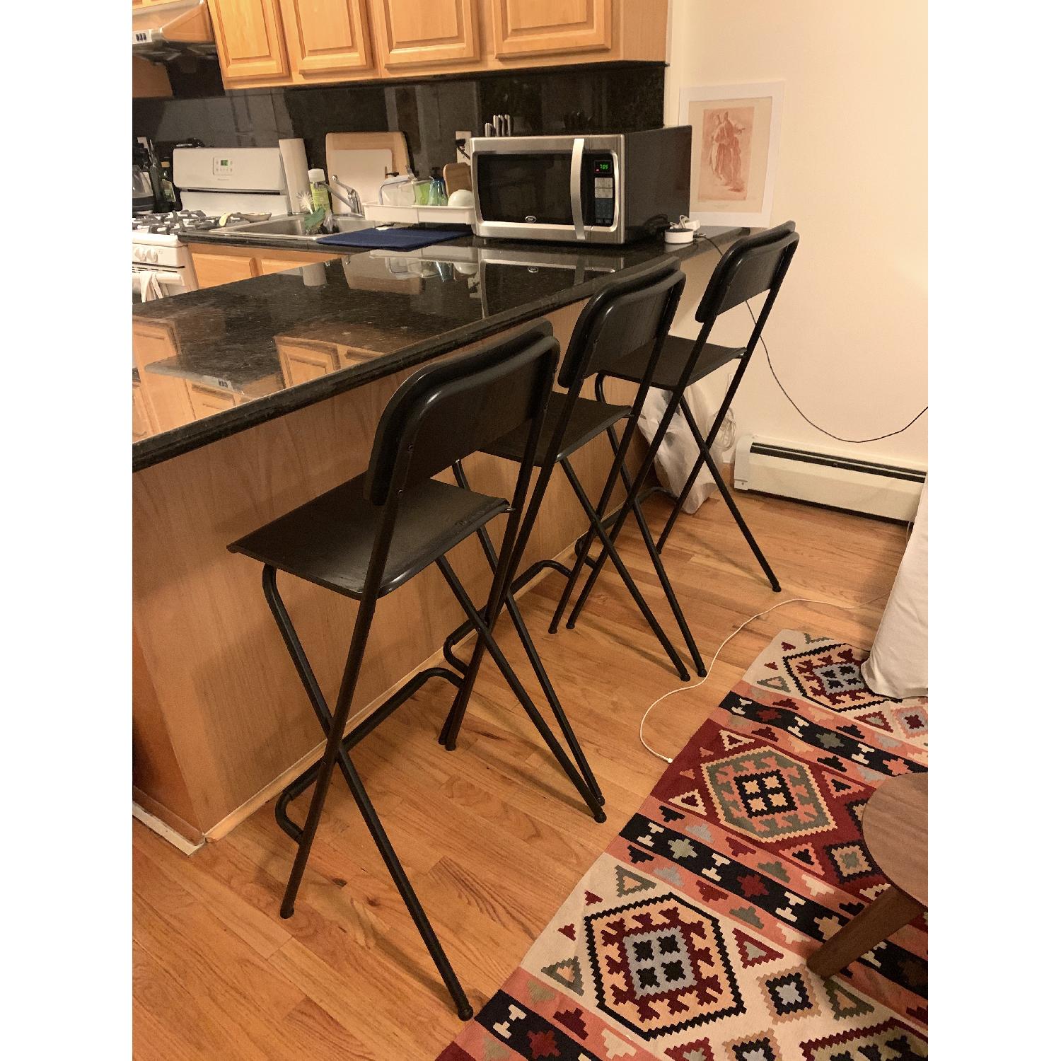 Ikea Franklin Bar Stools w/ Backrest - image-3