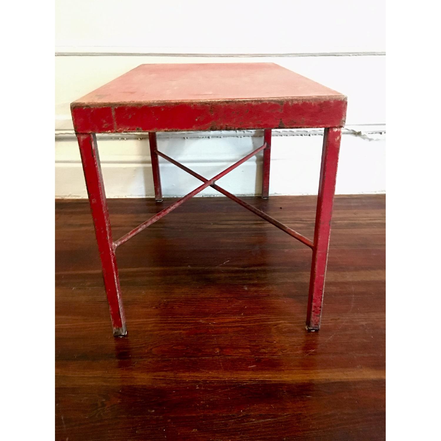 ABC Carpet and Home Distressed Red Coffee Table - image-3