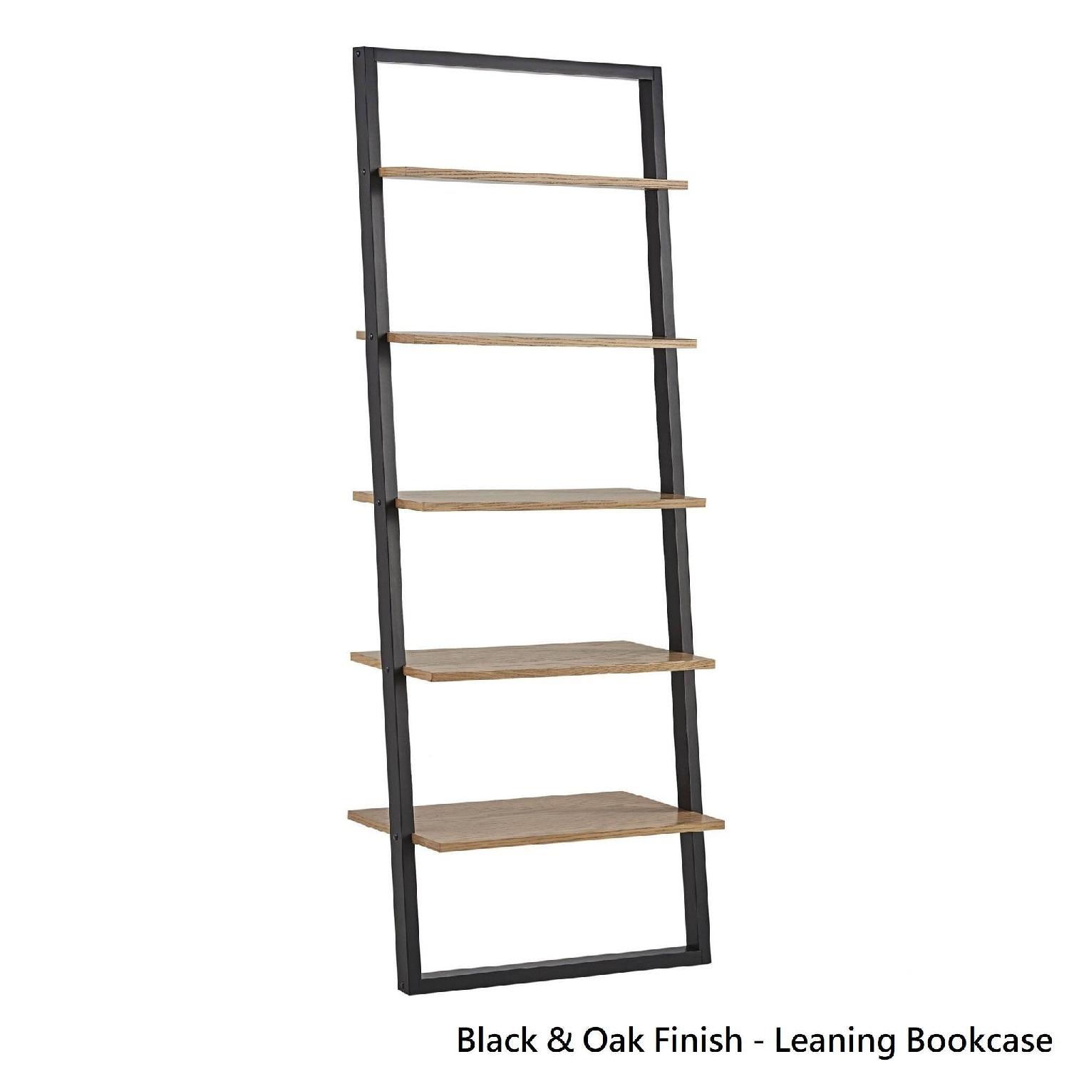Mid Century Leaning Ladder Shelves - image-4