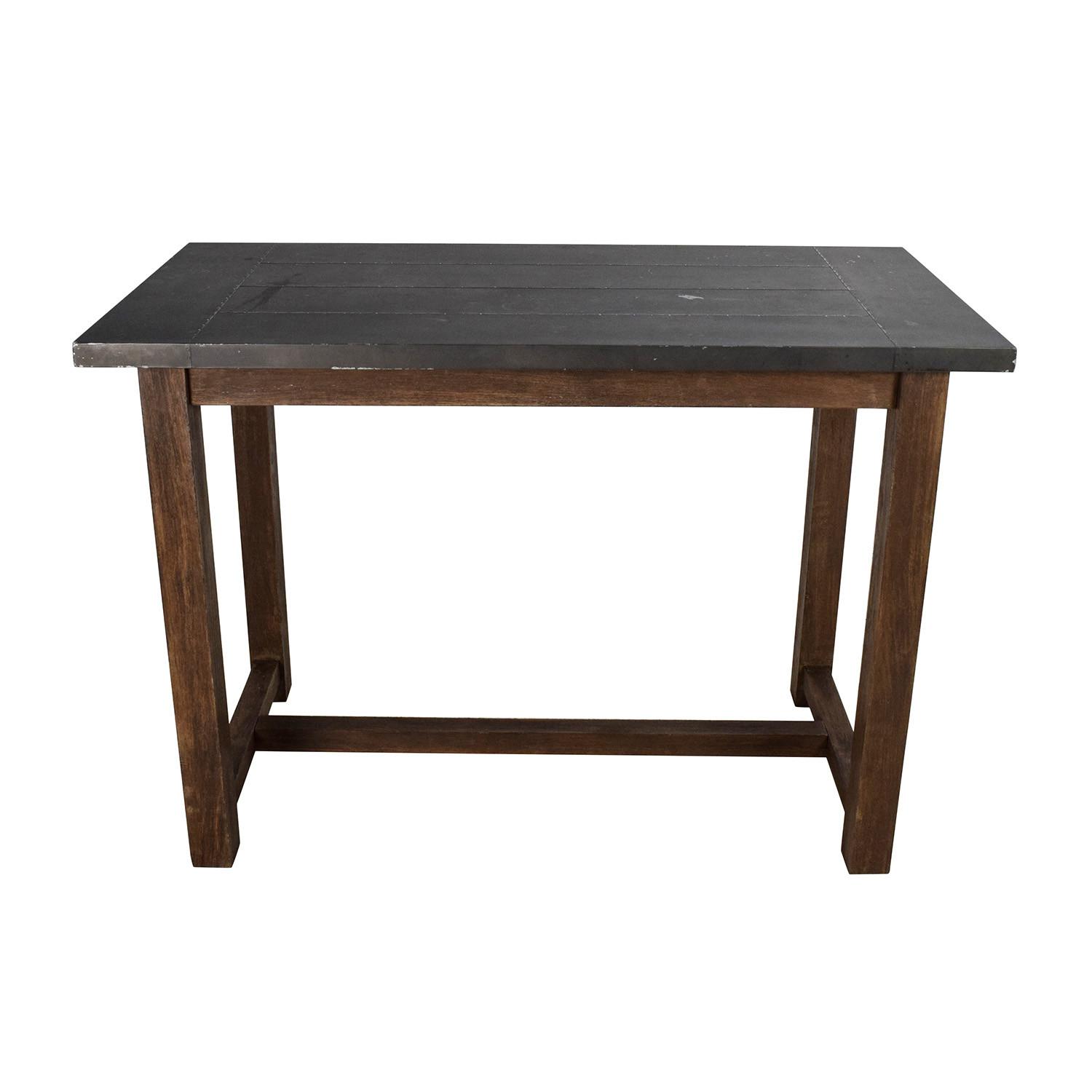 Crate & Barrel Galvin High Dining Table AptDeco