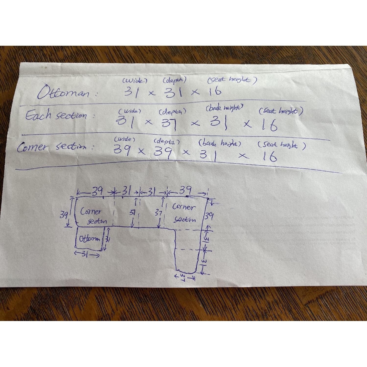 Macy's Leather 7-Piece Tufted Sectional Sofa - image-4